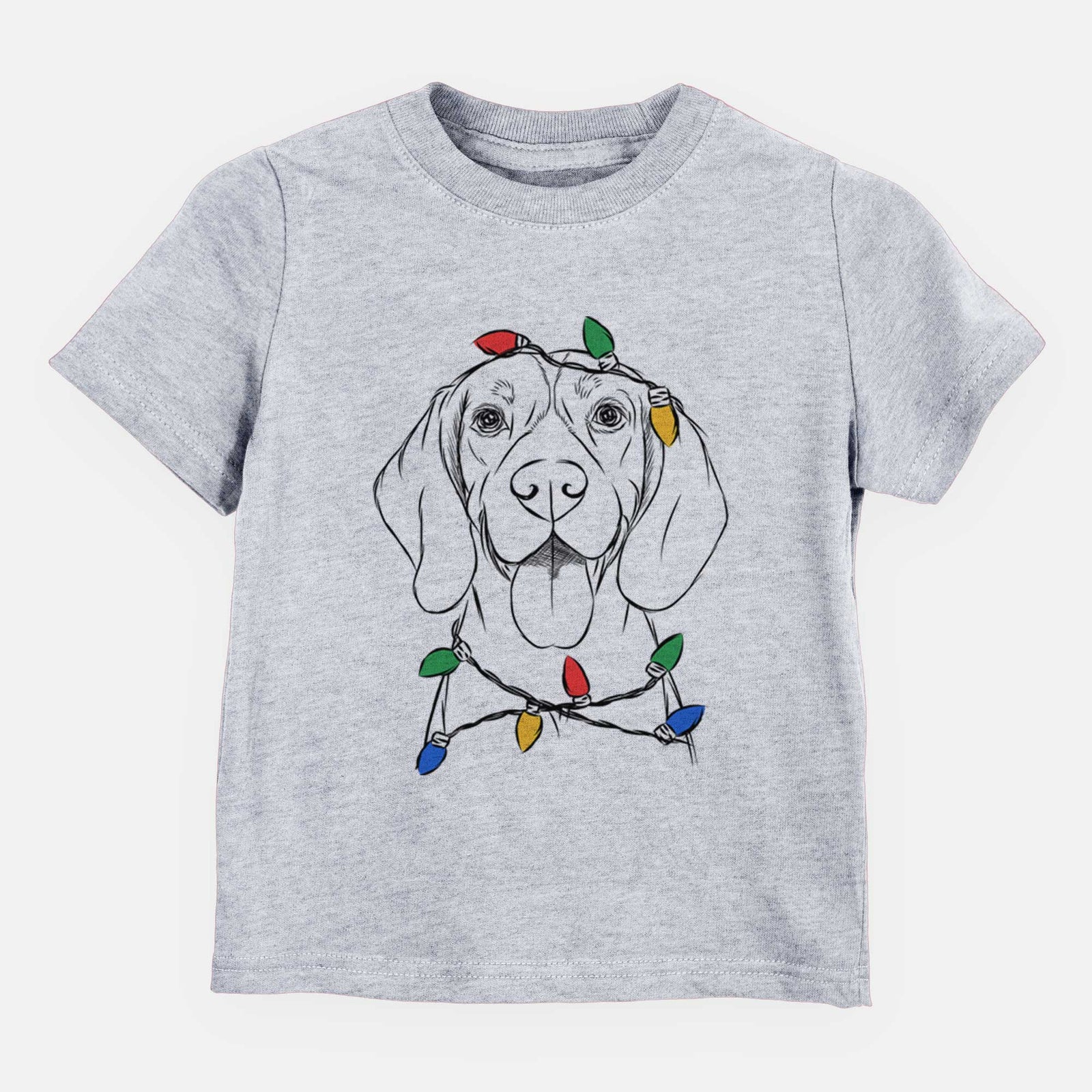 Christmas Lights Bogie the Beagle - Kids/Youth/Toddler Shirt