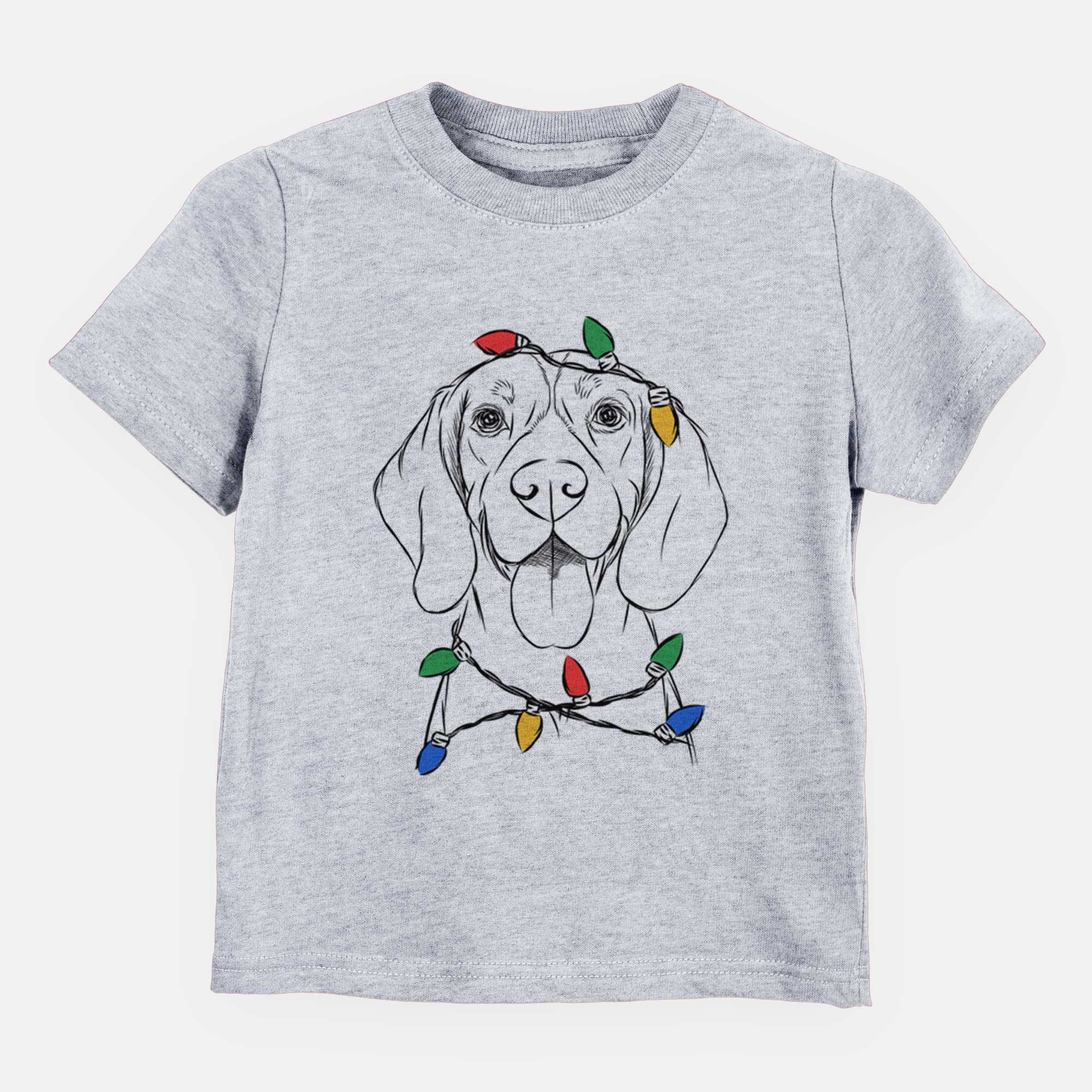 Christmas Lights Bogie the Beagle - Kids/Youth/Toddler Shirt