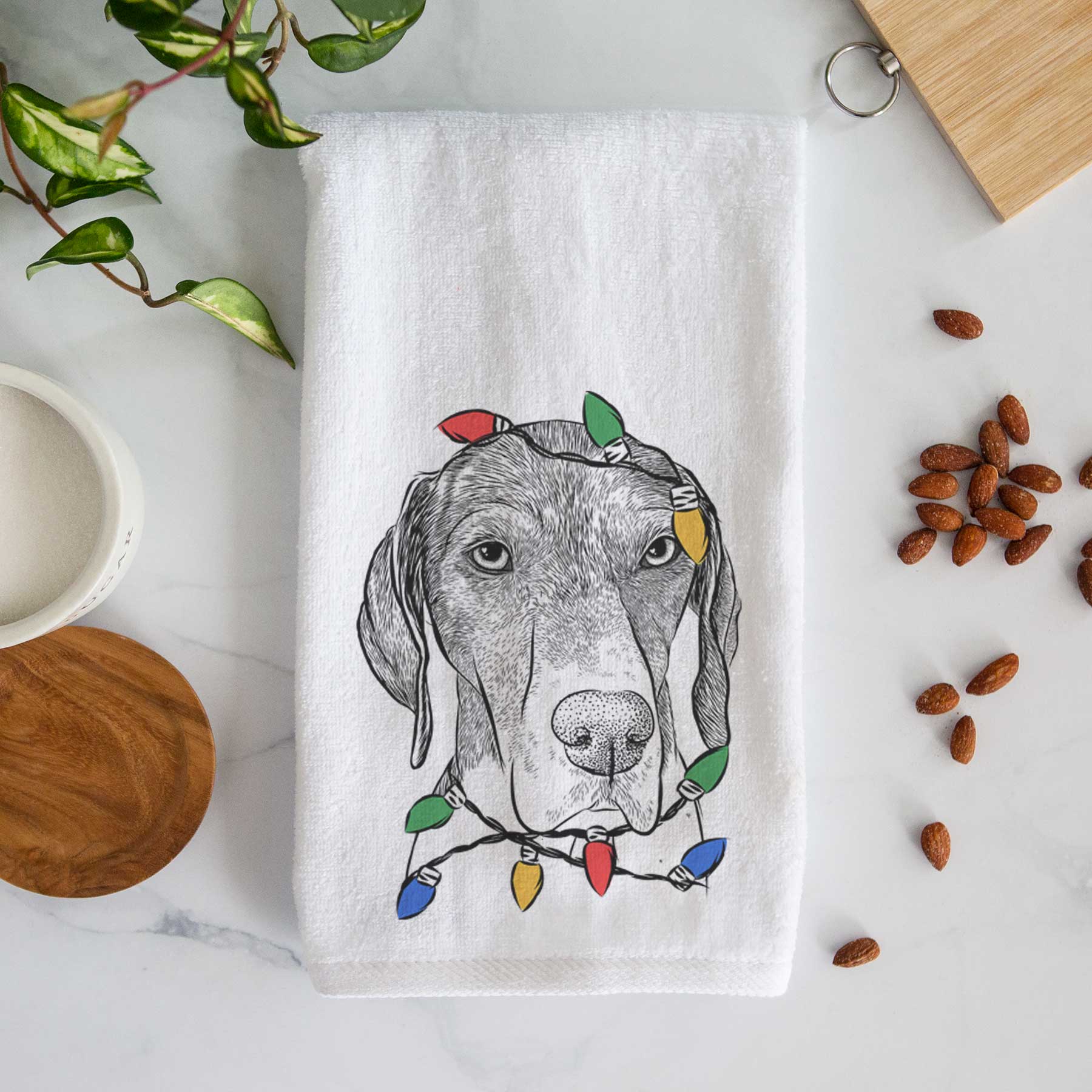 Bohdi the German Shorthaired Pointer Decorative Hand Towel