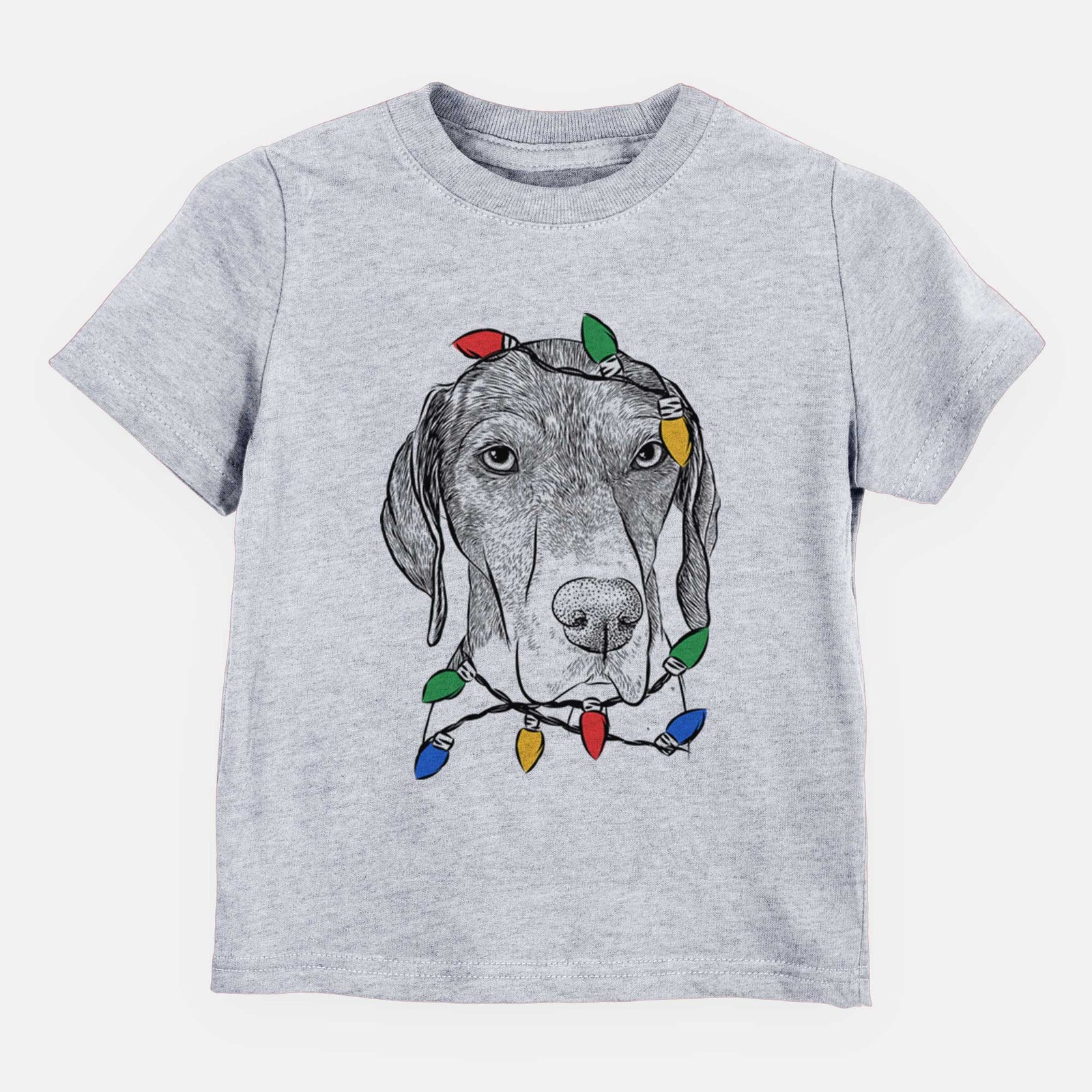 Christmas Lights Bohdi the German Shorthaired Pointer - Kids/Youth/Toddler Shirt