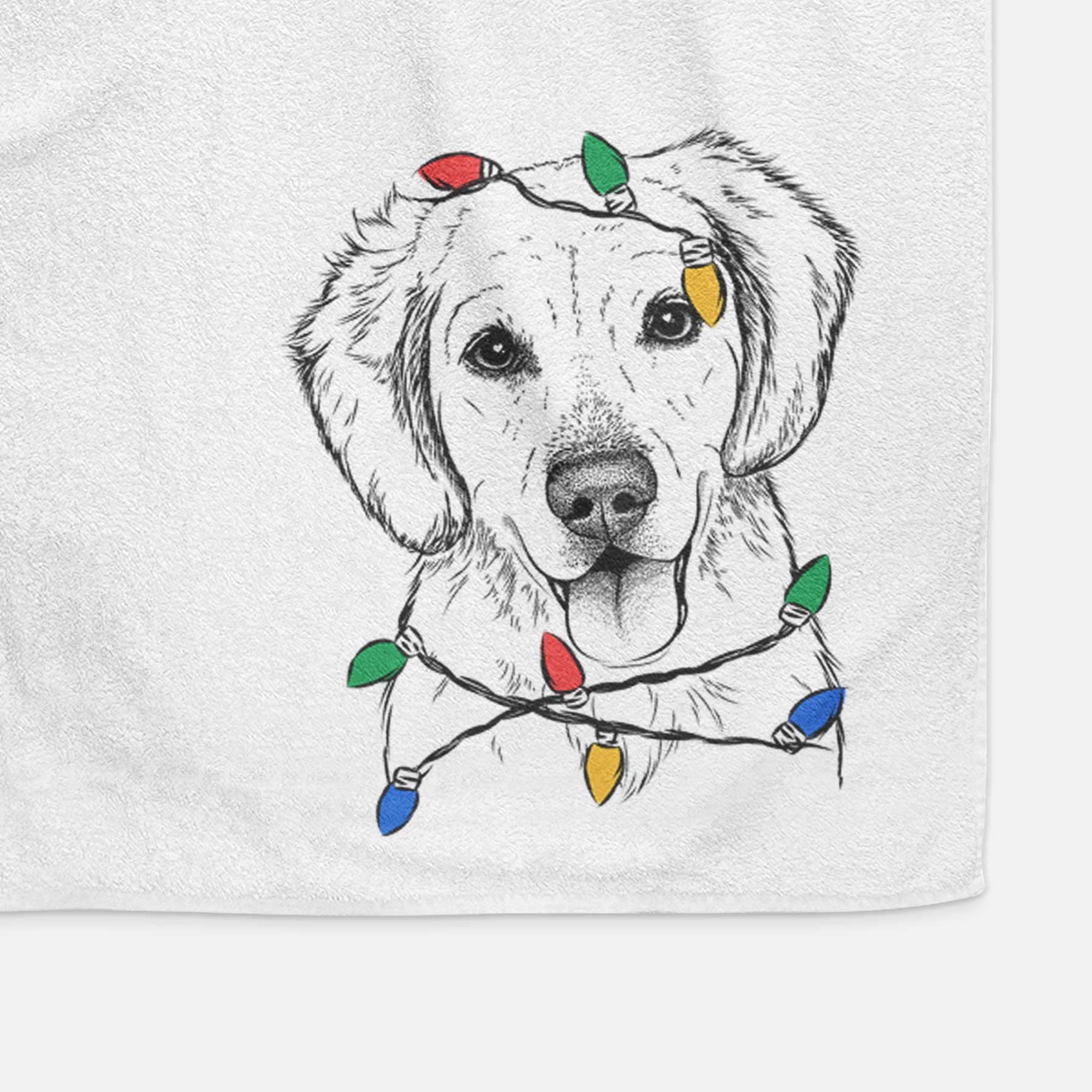 Bojo the Golden Retriever Decorative Hand Towel