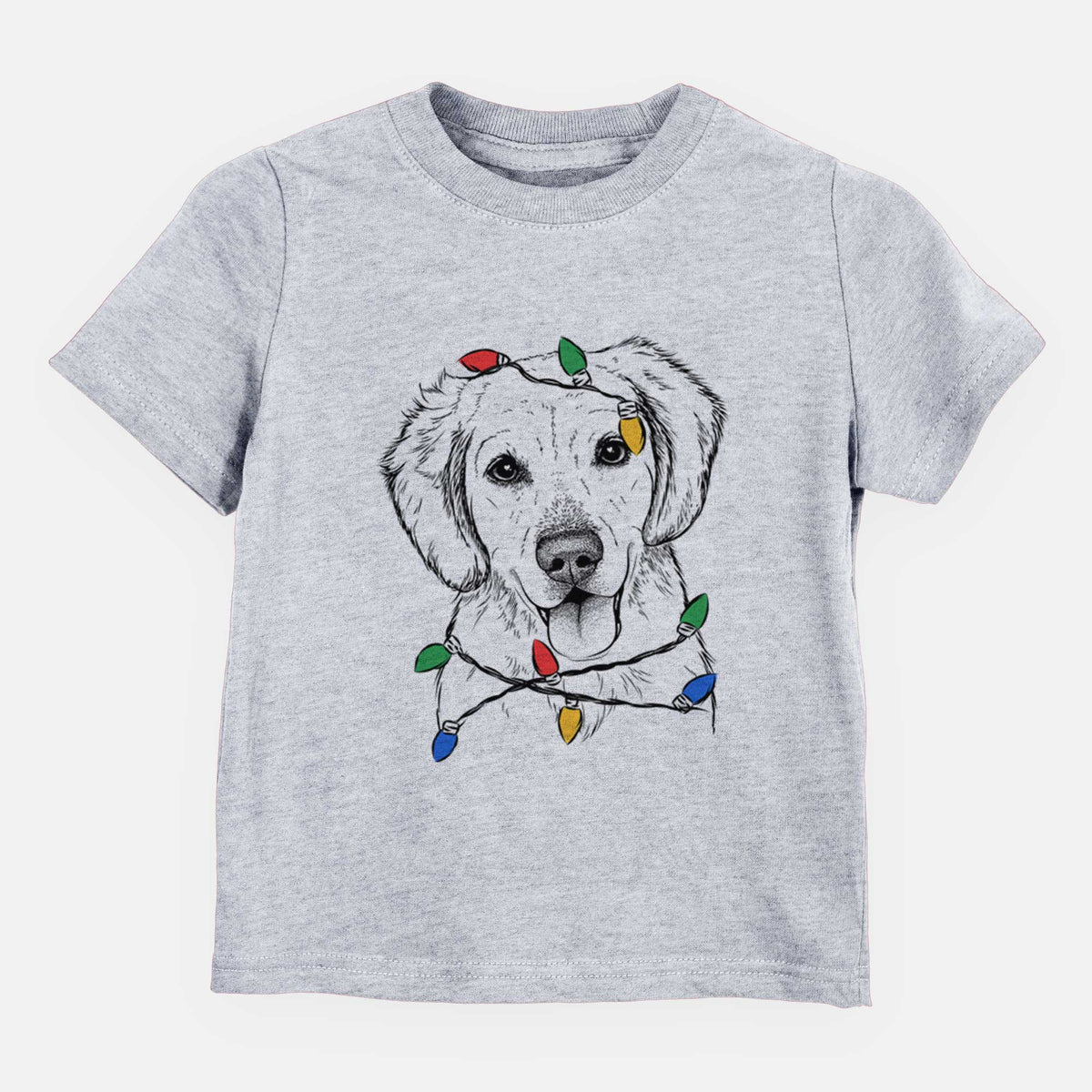 Christmas Lights Bojo the Golden Retriever - Kids/Youth/Toddler Shirt
