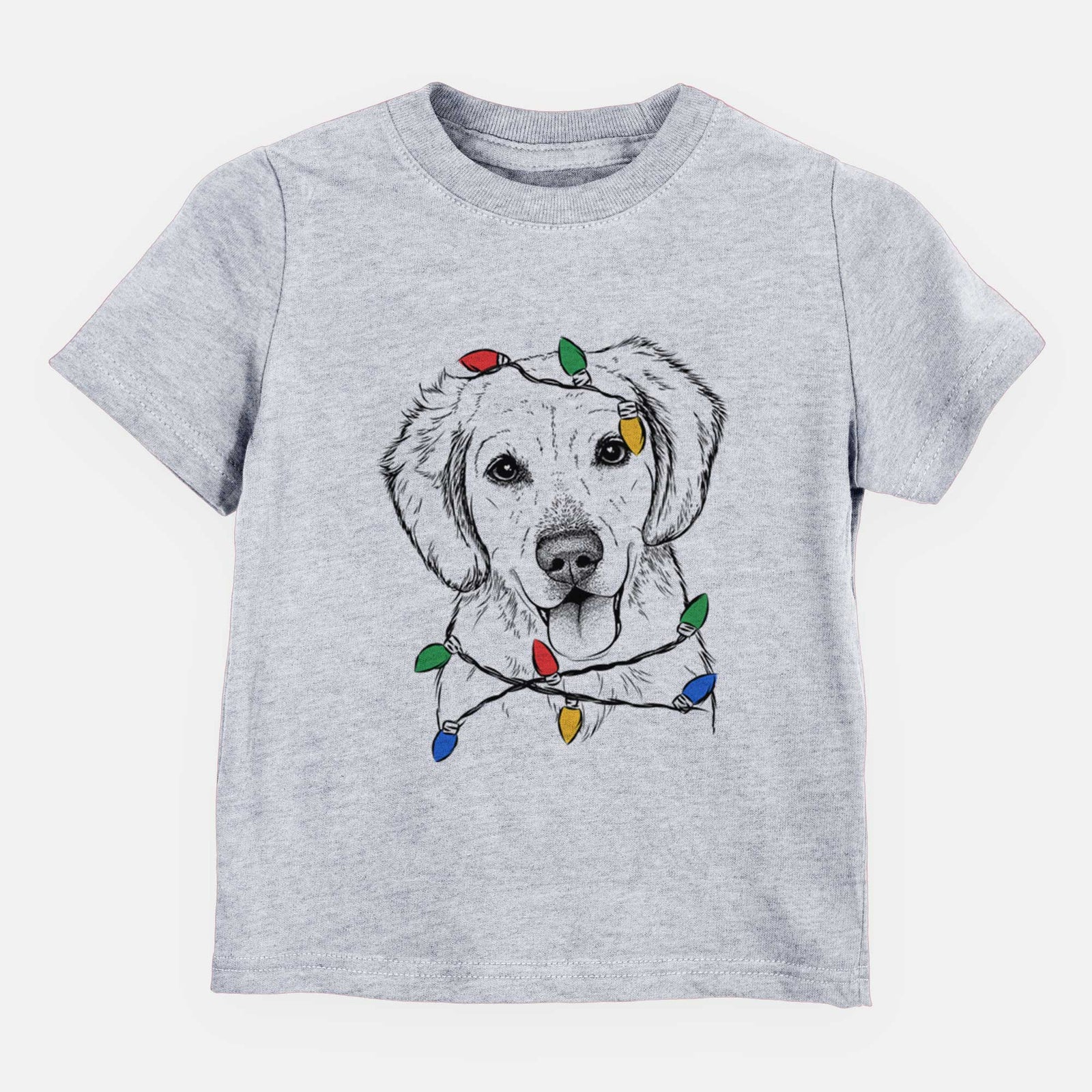 Christmas Lights Bojo the Golden Retriever - Kids/Youth/Toddler Shirt
