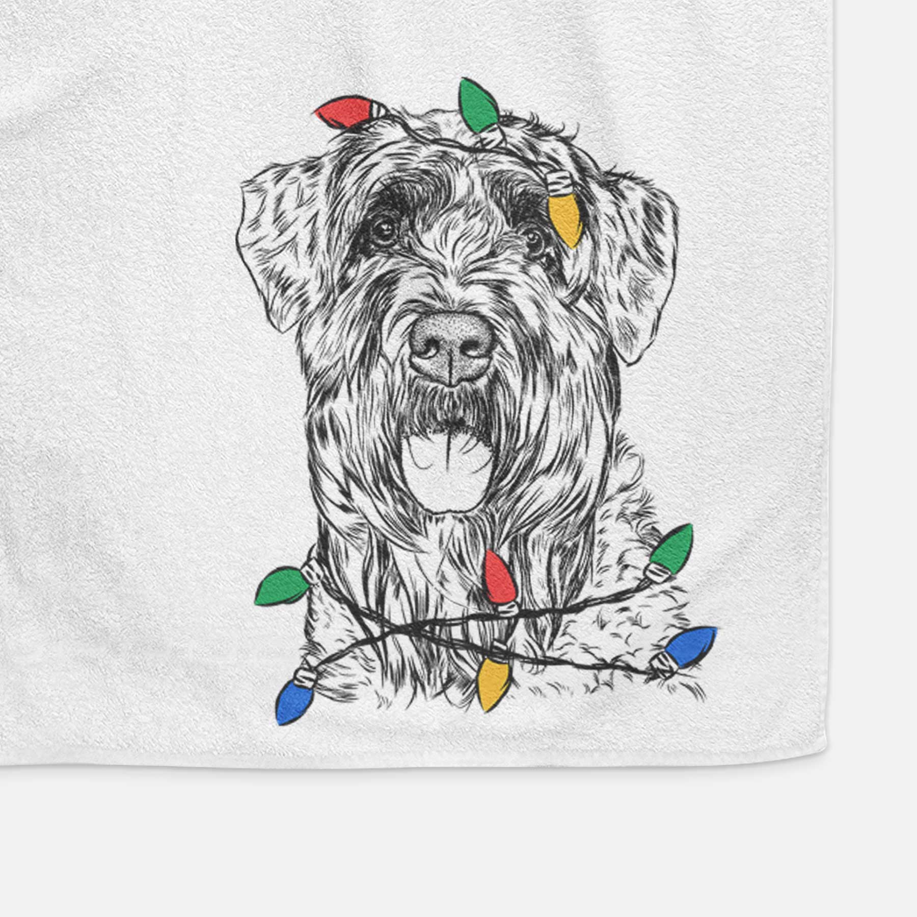 Bonnie the Bouvier Des Flandres Decorative Hand Towel