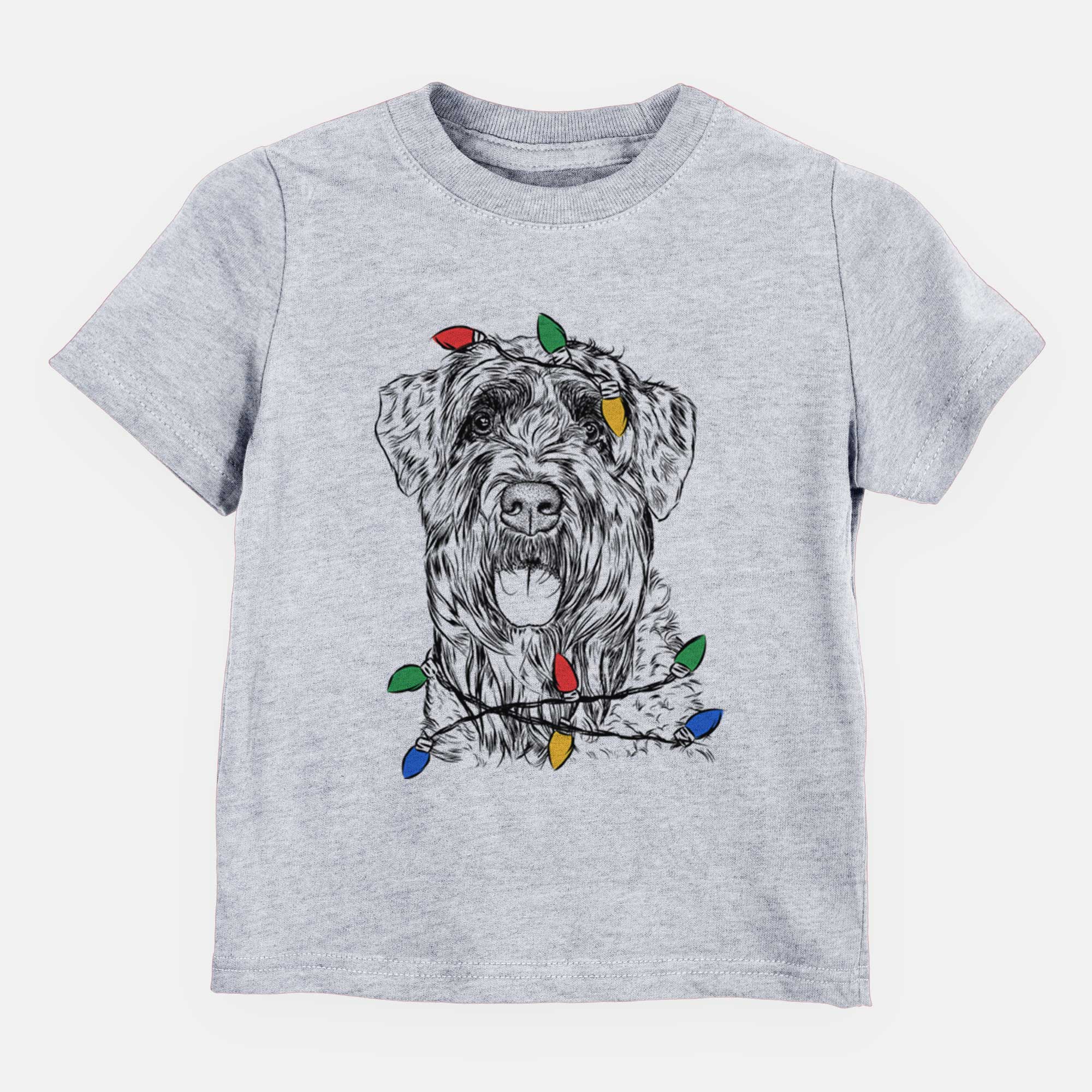 Christmas Lights Bonnie the Bouvier Des Flandres - Kids/Youth/Toddler Shirt