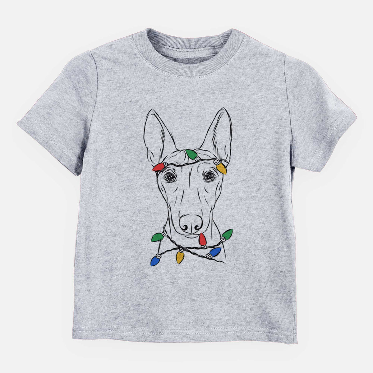 Christmas Lights Bonsai the Basenji - Kids/Youth/Toddler Shirt