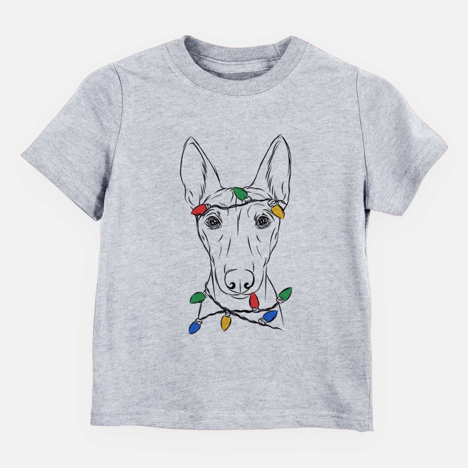 Christmas Lights Bonsai the Basenji - Kids/Youth/Toddler Shirt
