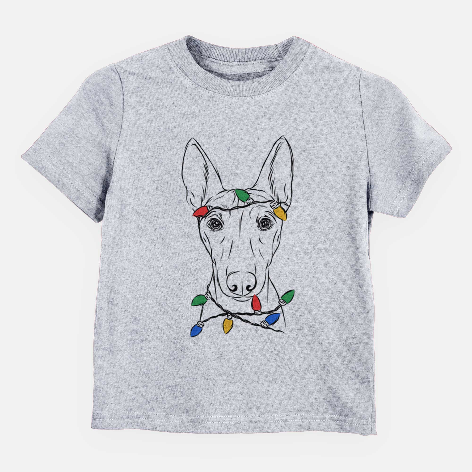 Christmas Lights Bonsai the Basenji - Kids/Youth/Toddler Shirt