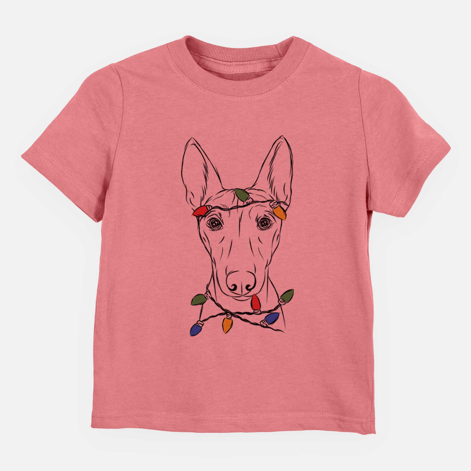 Christmas Lights Bonsai the Basenji - Kids/Youth/Toddler Shirt