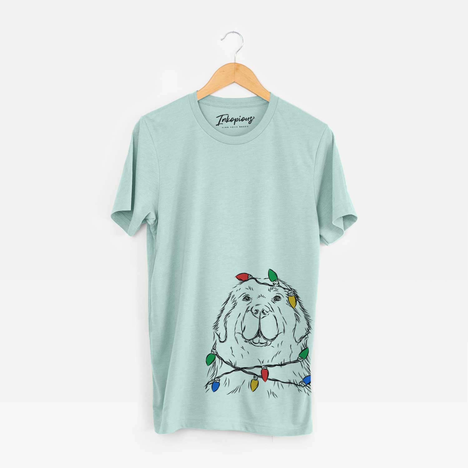 Christmas Lights Boomer the Newfoundland - Unisex Crewneck