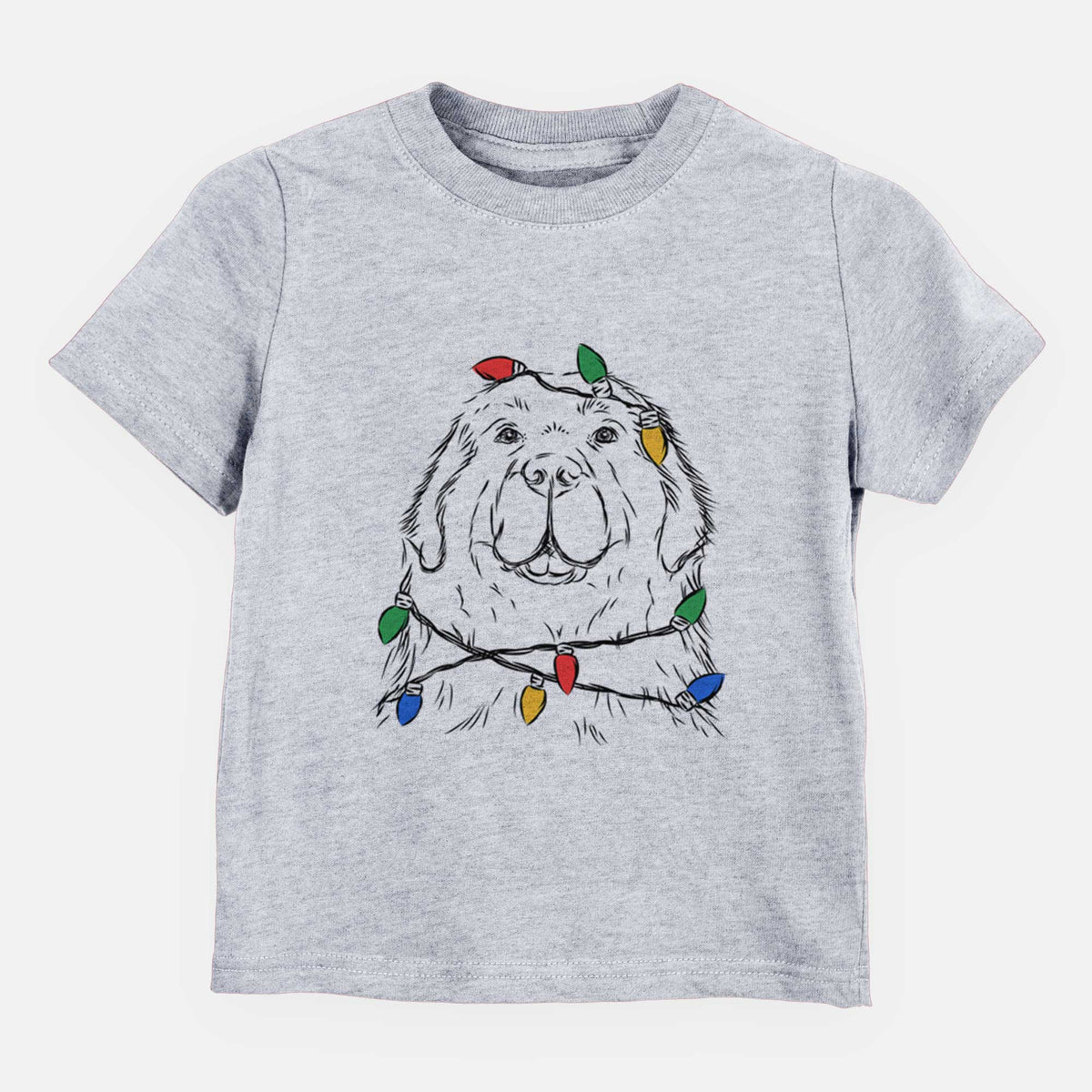 Christmas Lights Boomer the Newfoundland - Kids/Youth/Toddler Shirt