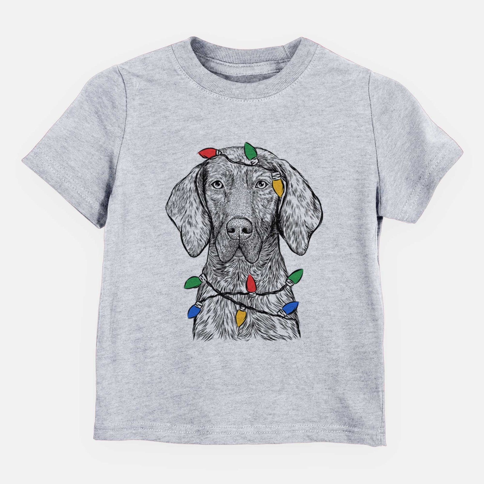 Christmas Lights Boone the Plott Hound - Kids/Youth/Toddler Shirt