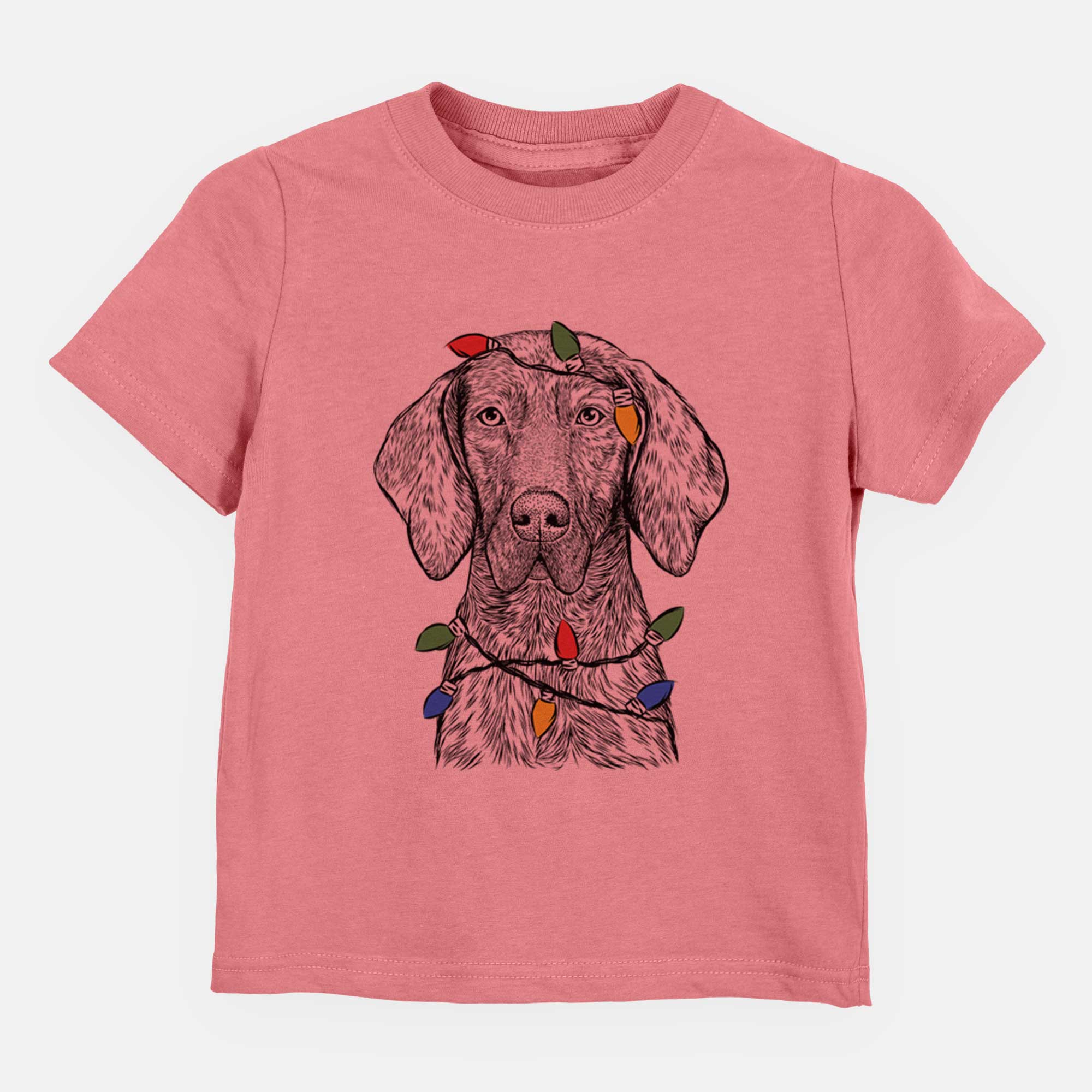 Christmas Lights Boone the Plott Hound - Kids/Youth/Toddler Shirt