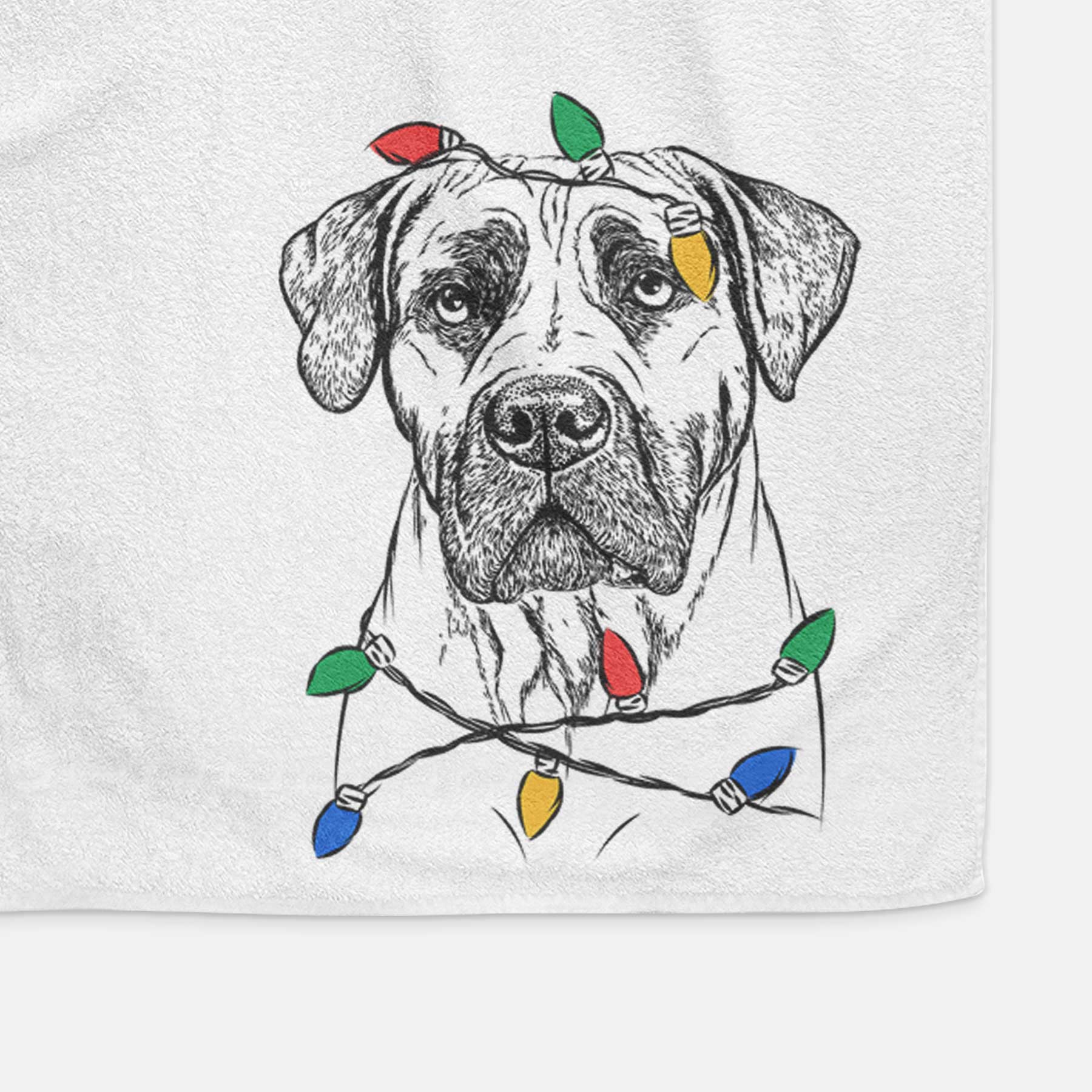 Boris the Boerboel Decorative Hand Towel