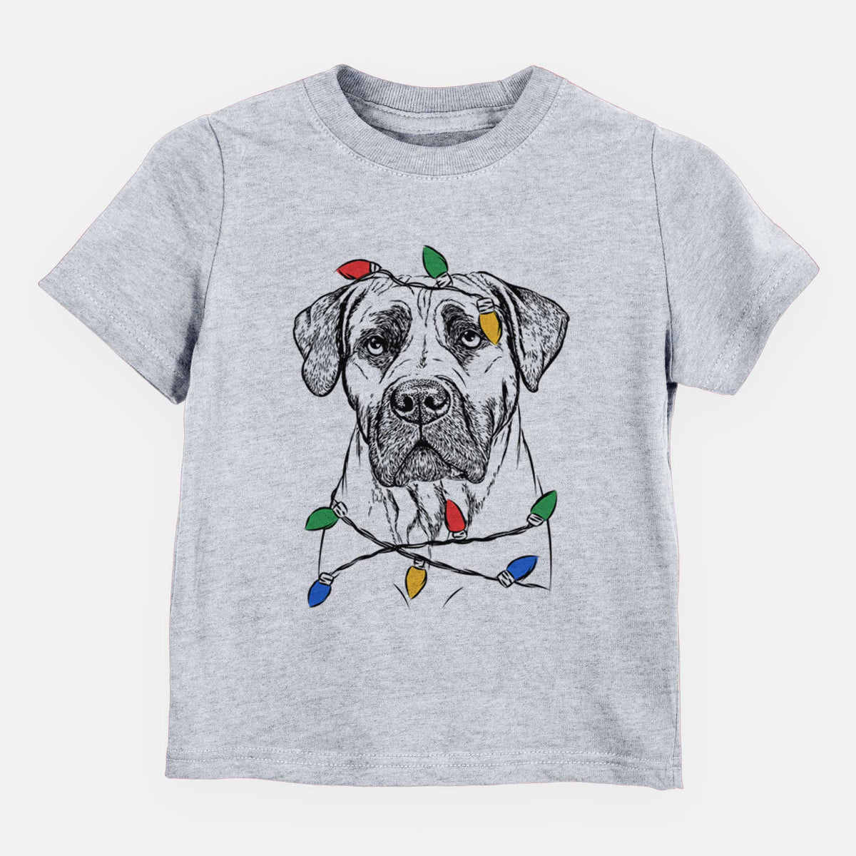 Christmas Lights Boris the Boerboel - Kids/Youth/Toddler Shirt