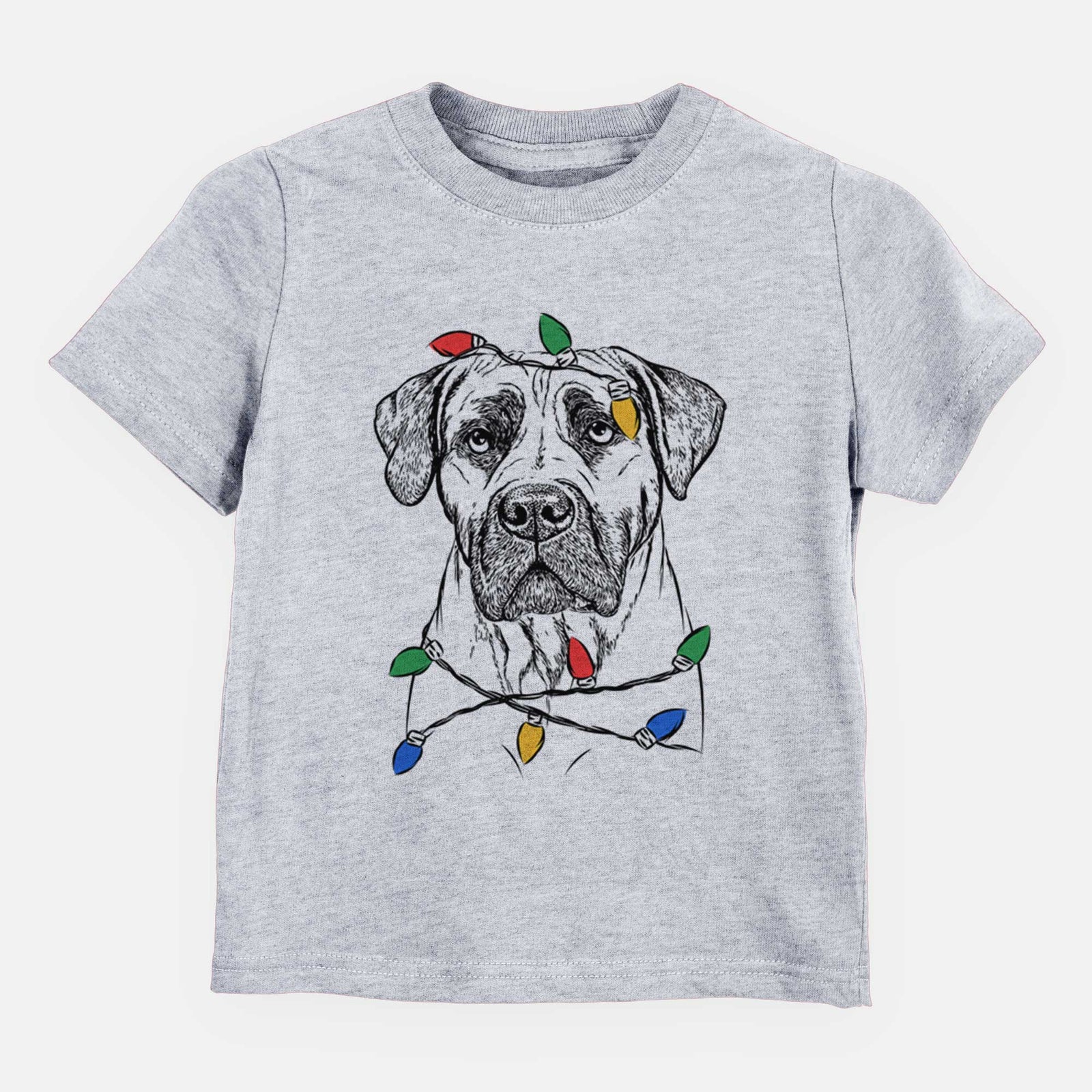 Christmas Lights Boris the Boerboel - Kids/Youth/Toddler Shirt