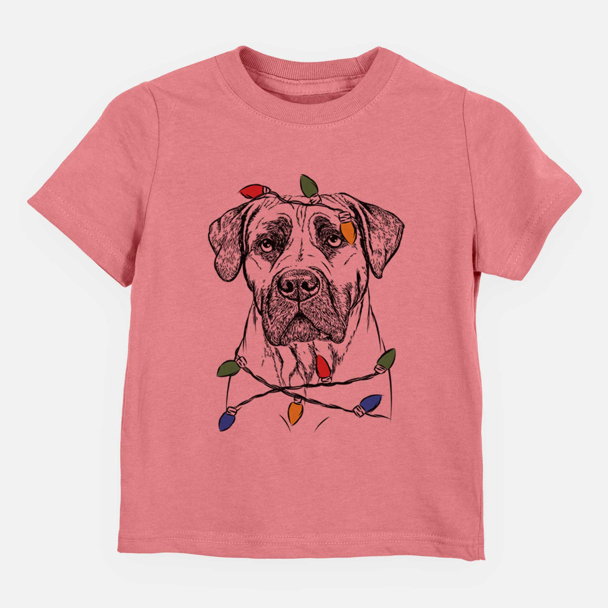 Christmas Lights Boris the Boerboel - Kids/Youth/Toddler Shirt