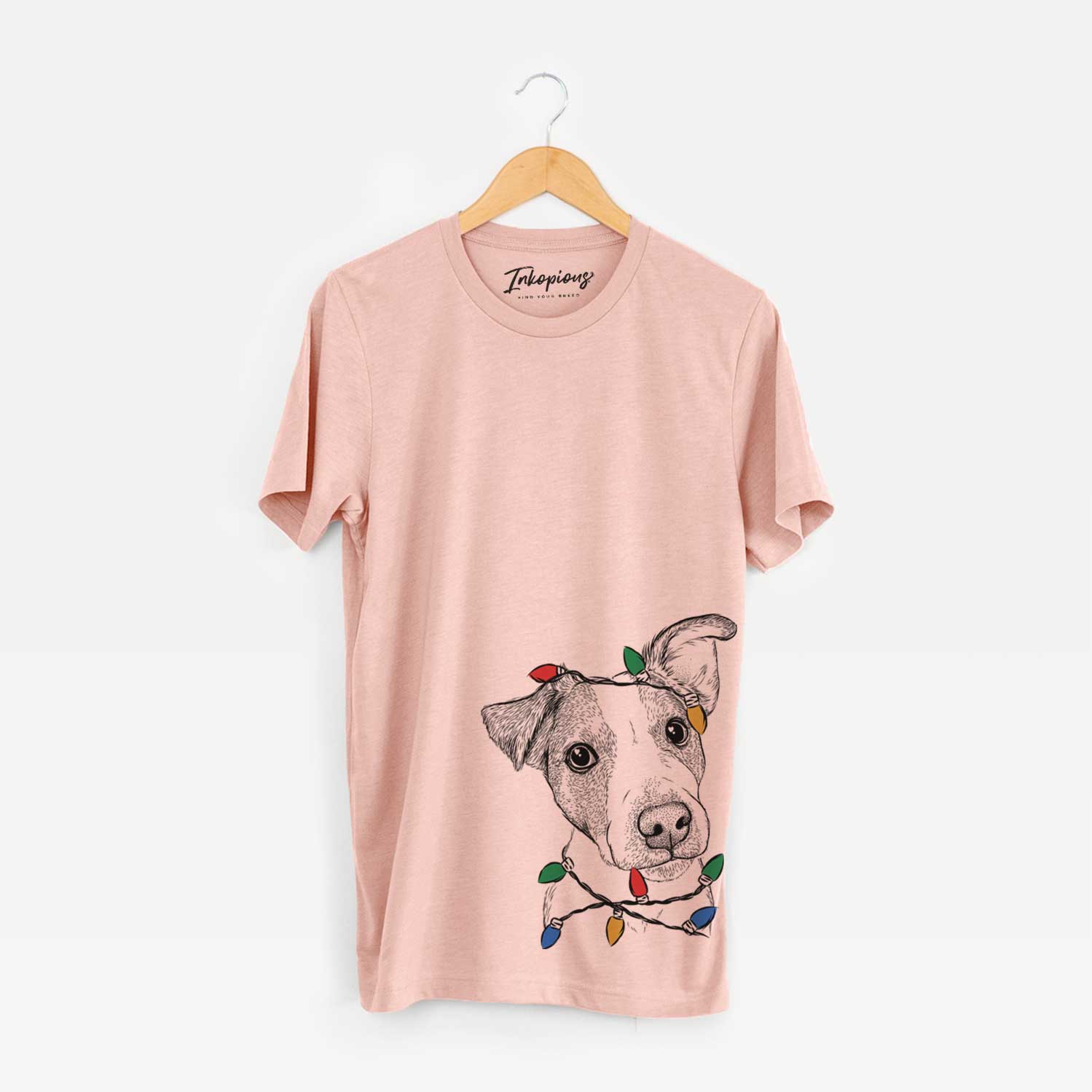 Christmas Lights Bosse the Jack Russell Terrier - Unisex Crewneck