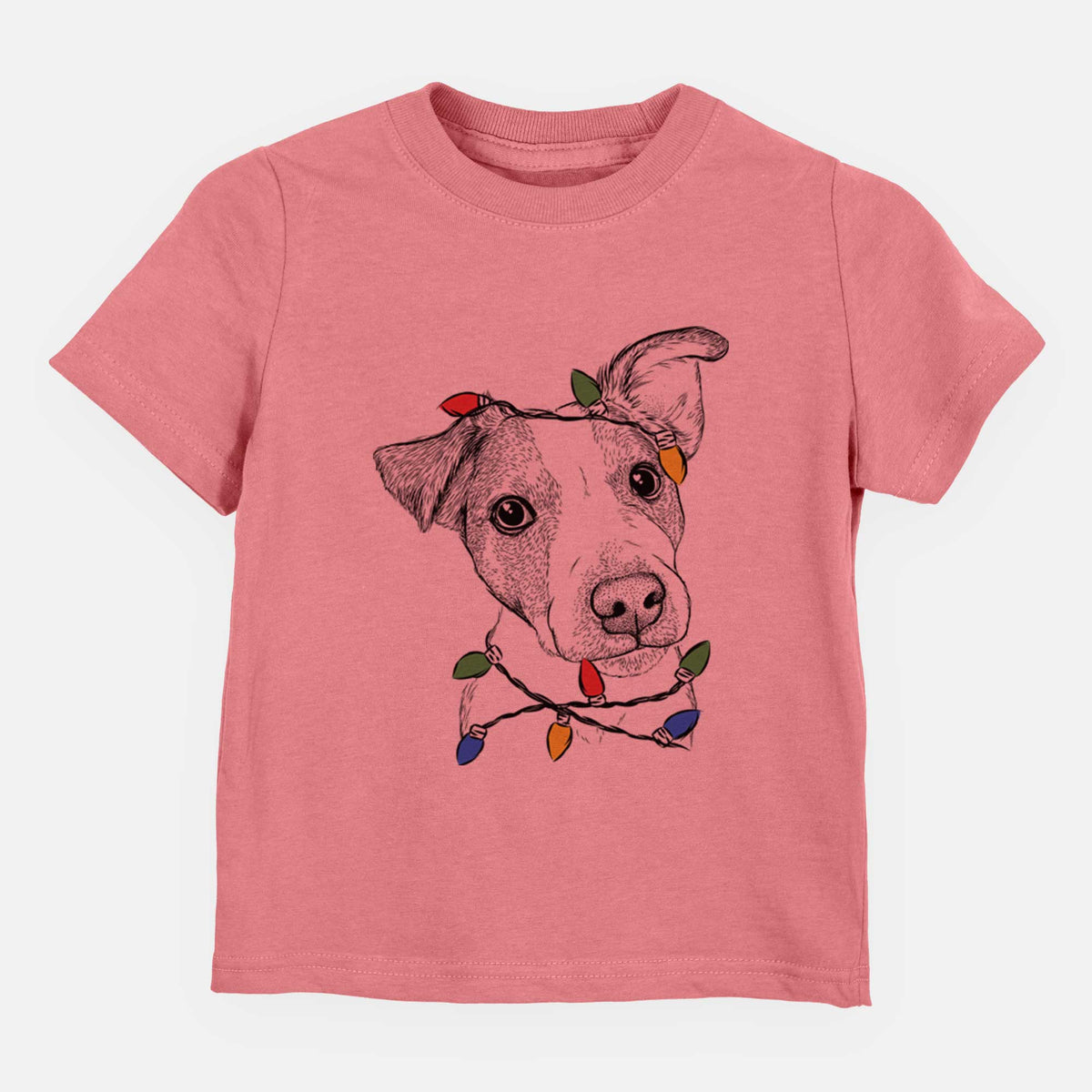 Christmas Lights Bosse the Jack Russell Terrier - Kids/Youth/Toddler Shirt