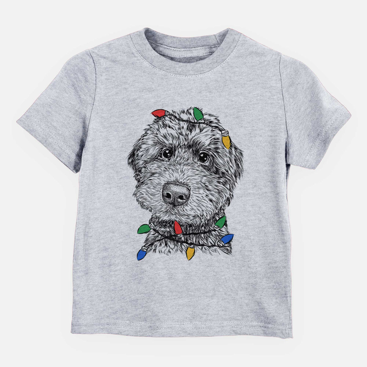 Christmas Lights Bowser the Whoodle - Kids/Youth/Toddler Shirt