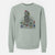 Christmas Lights Brady the Turkey - Unisex Pigment Dyed Crew Sweatshirt