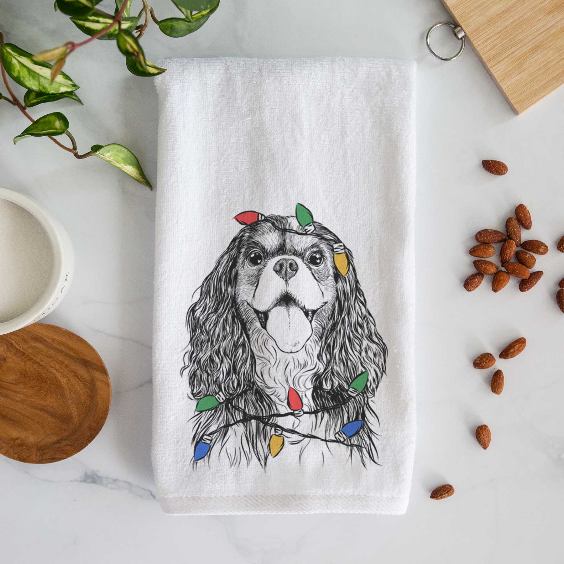 Brandy the Cavalier King Charles Spaniel Decorative Hand Towel