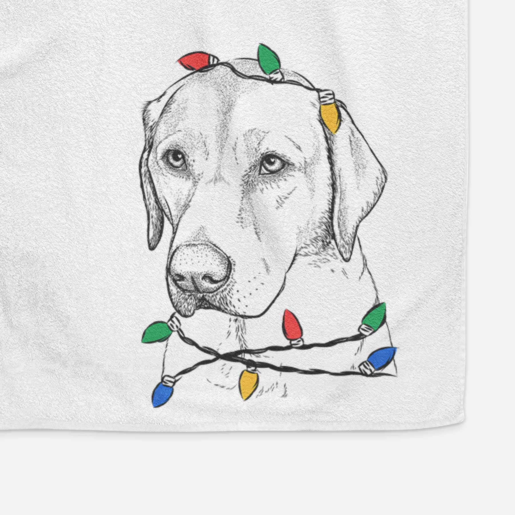 Braxton the Yellow Lab Decorative Hand Towel