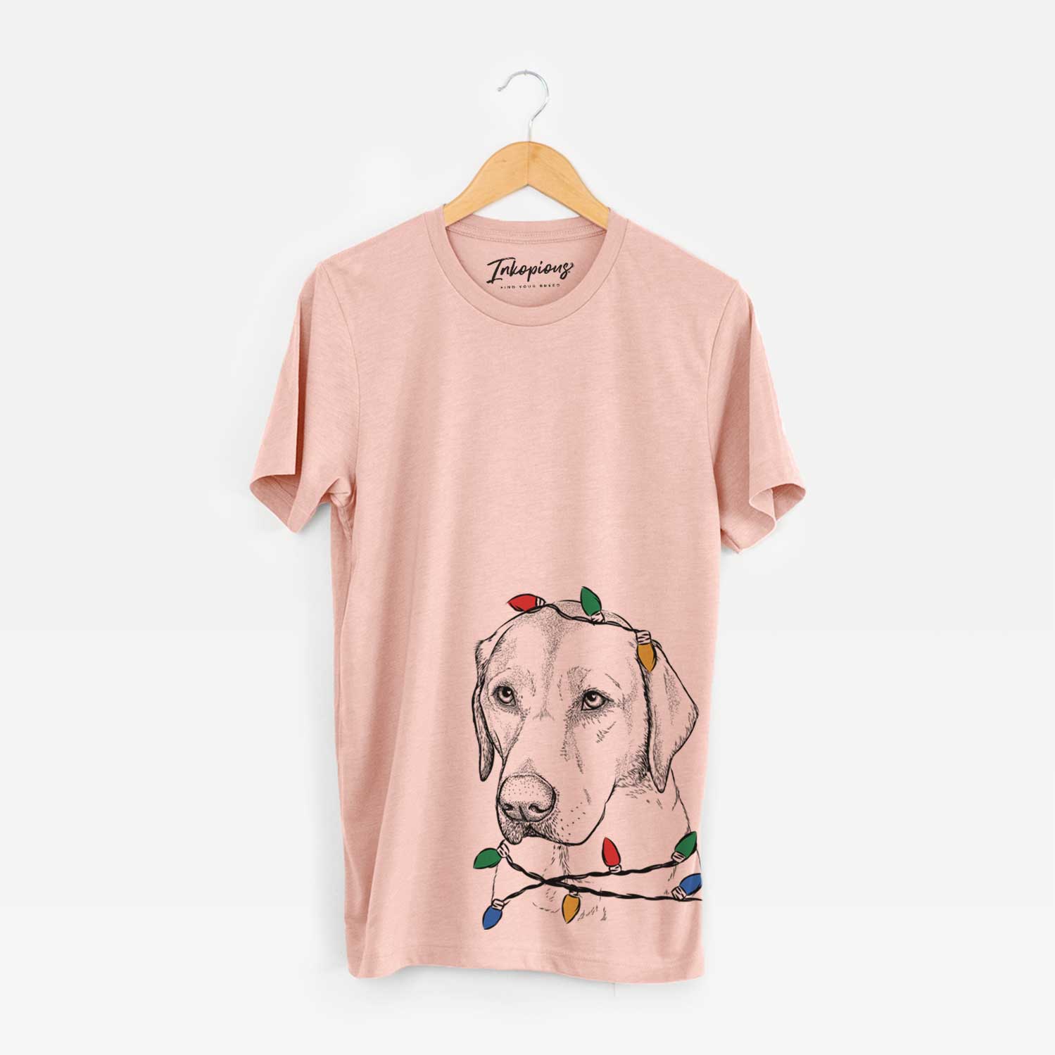 Christmas Lights Braxton the Yellow Lab - Unisex Crewneck