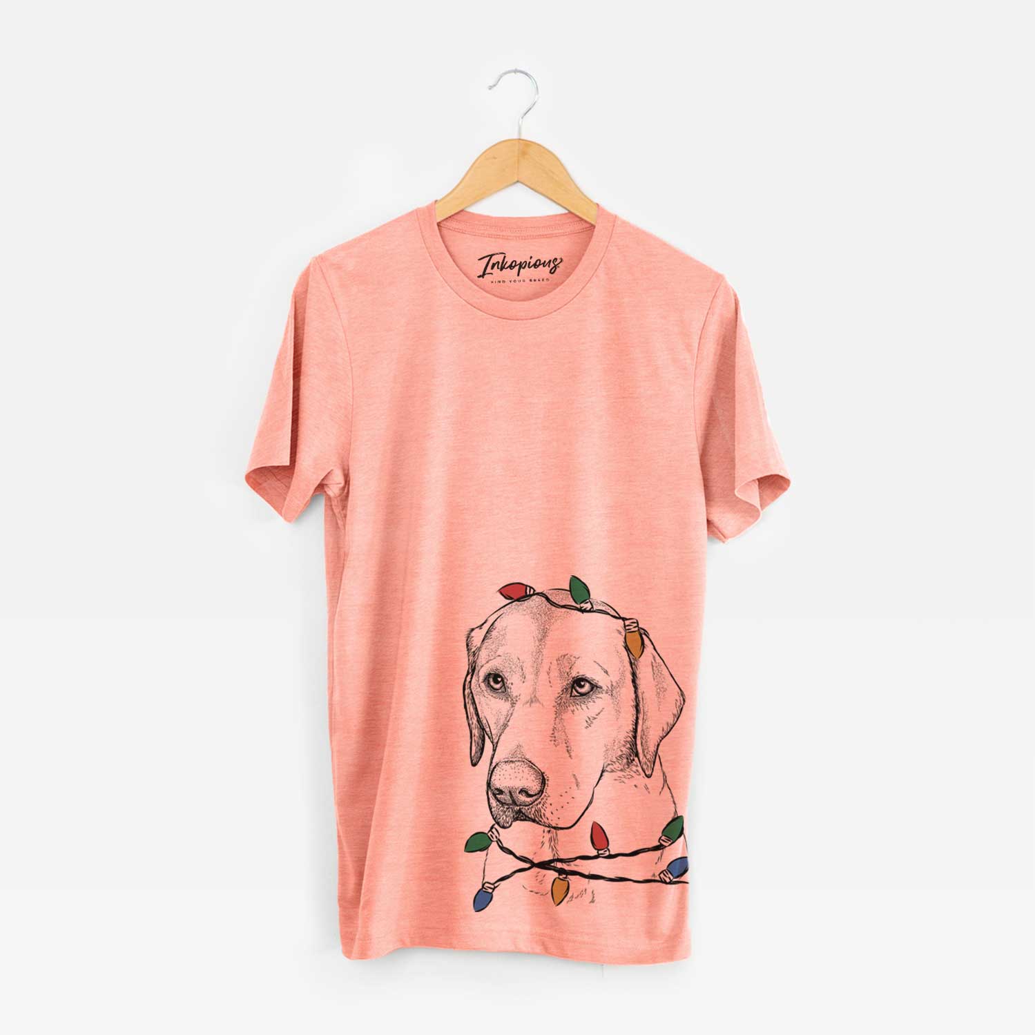 Christmas Lights Braxton the Yellow Lab - Unisex Crewneck