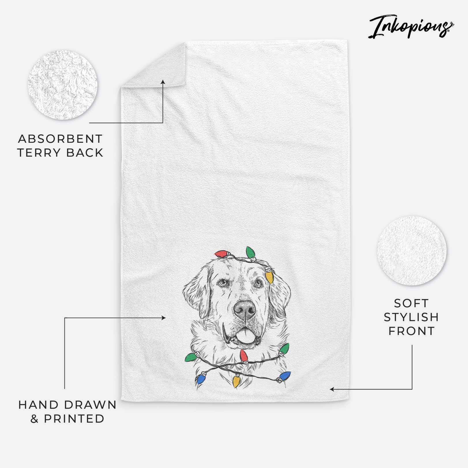 Brophy the Great Pyrenees Decorative Hand Towel