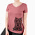 Christmas Lights Bruno the Cane Corso - Women's V-neck Shirt