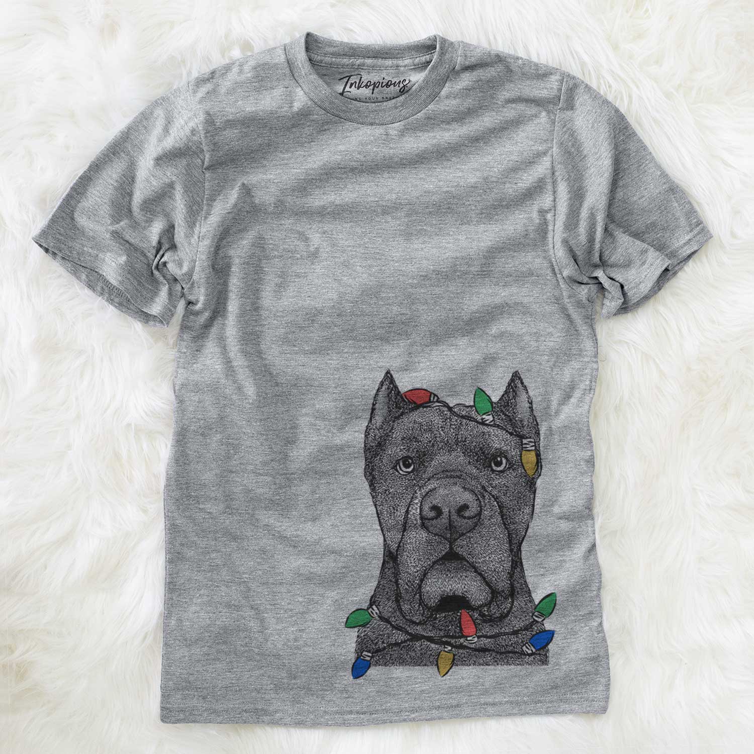 Christmas Lights Bruno the Cane Corso - Unisex Crewneck