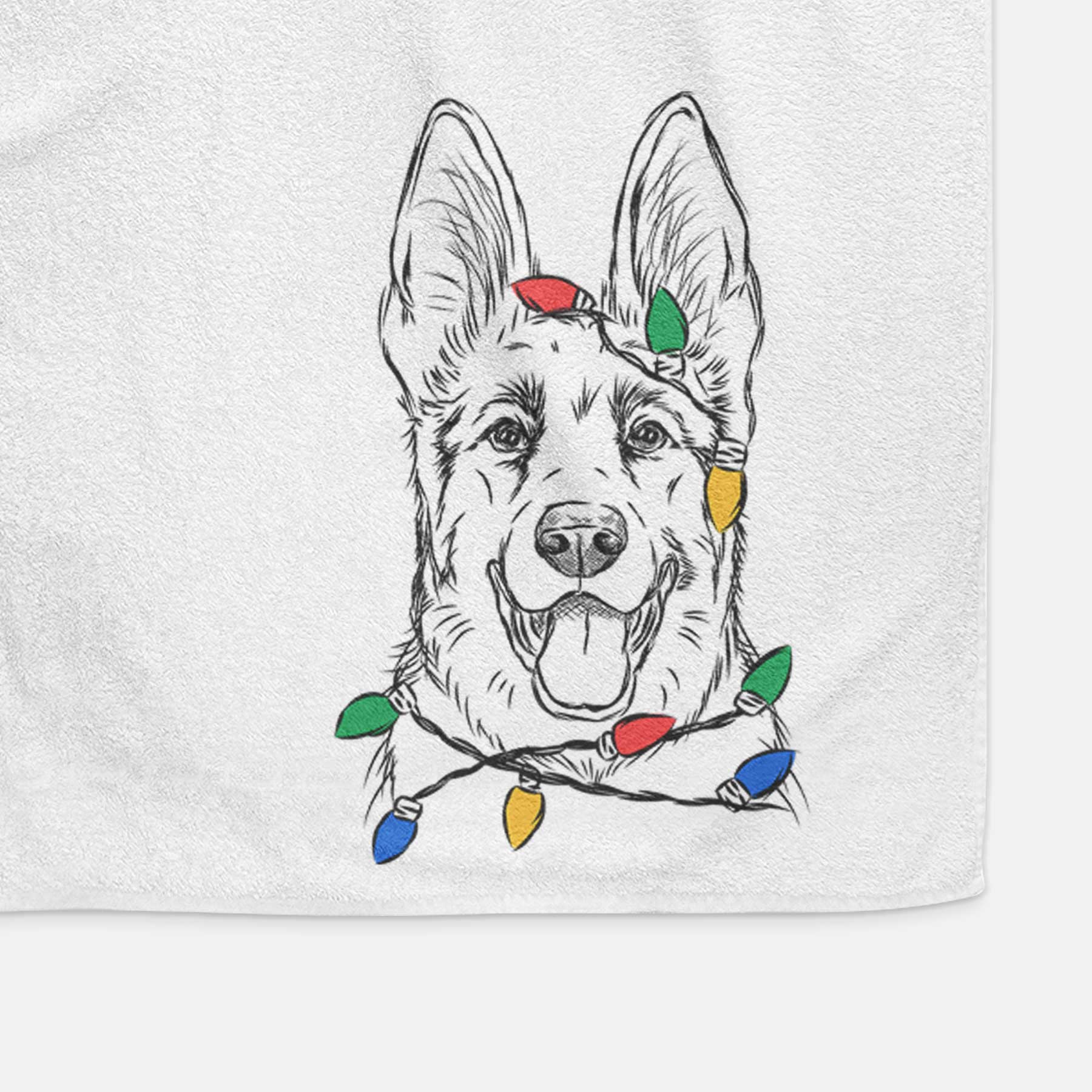 Brutus the German Shepherd Decorative Hand Towel