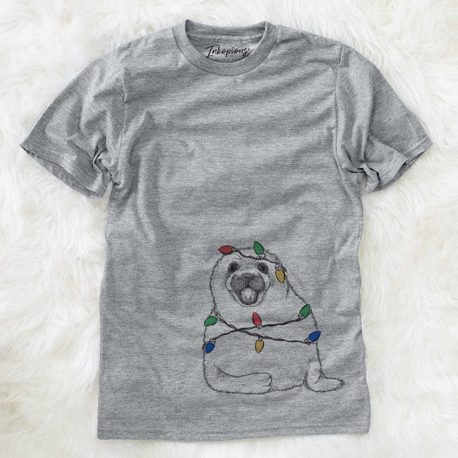 Christmas Lights Bub the Harp Seal - Unisex Crewneck