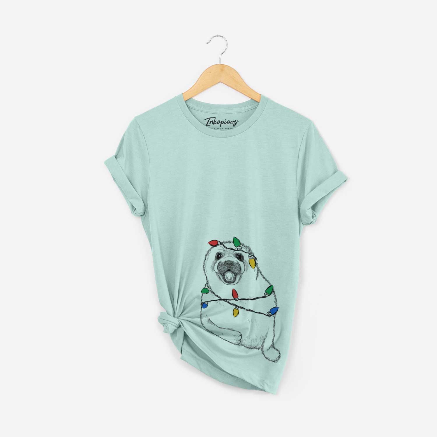 Christmas Lights Bub the Harp Seal - Unisex Crewneck