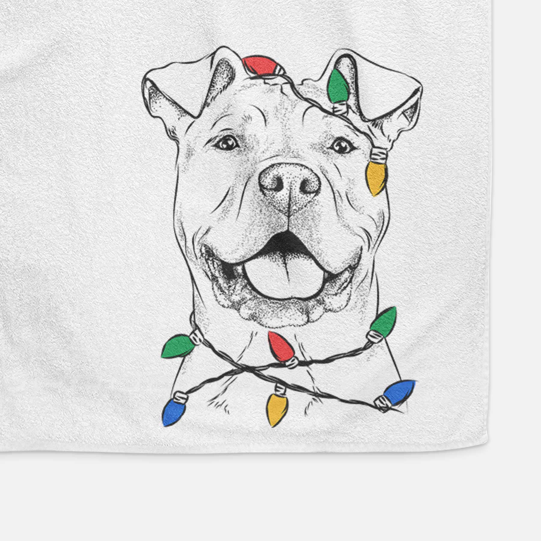 Bubba Scraps the American Staffordshire Mix Decorative Hand Towel