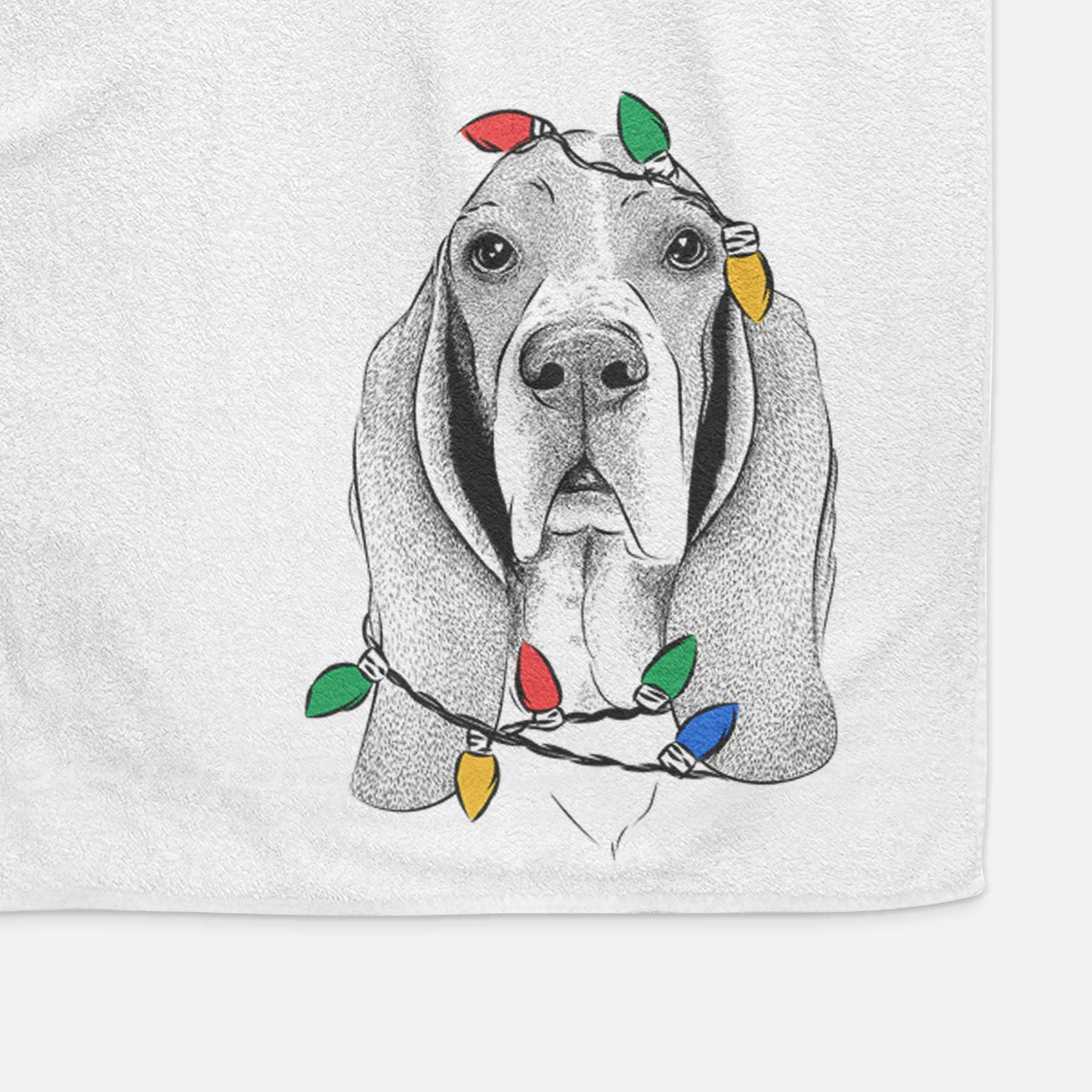 Buckley the Basset Hound Decorative Hand Towel