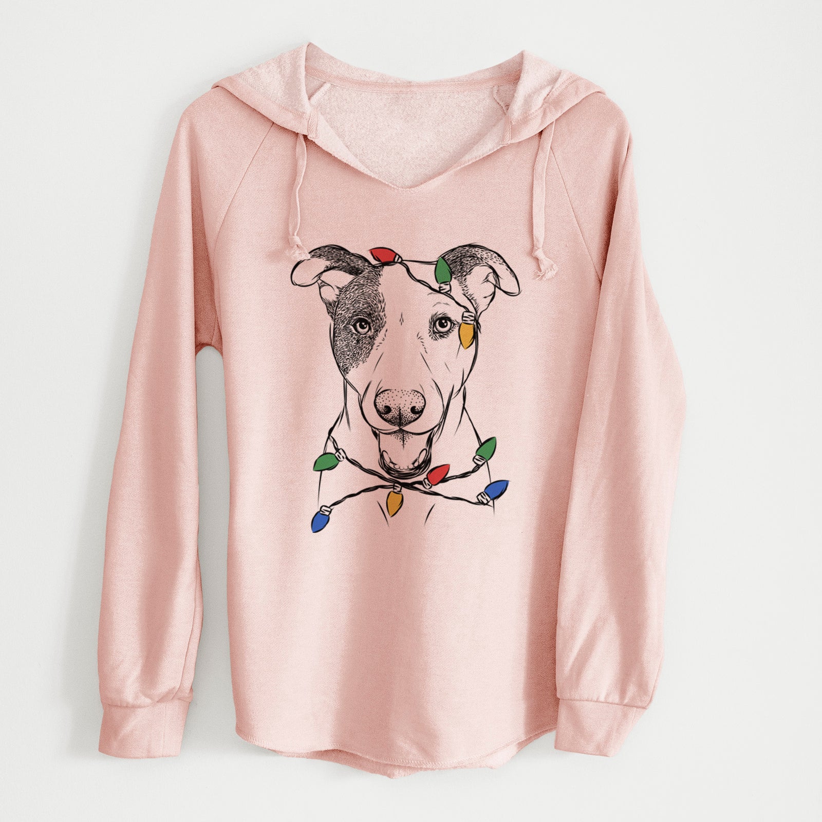 Christmas Lights Bucky the Mixed Breed - Cali Wave Hooded Sweatshirt