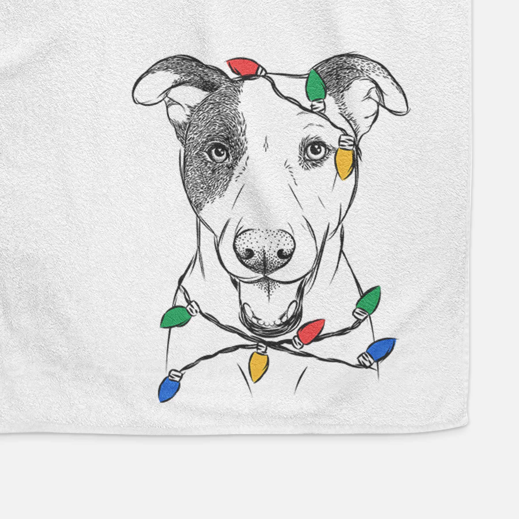 Bucky the Mixed Breed Decorative Hand Towel