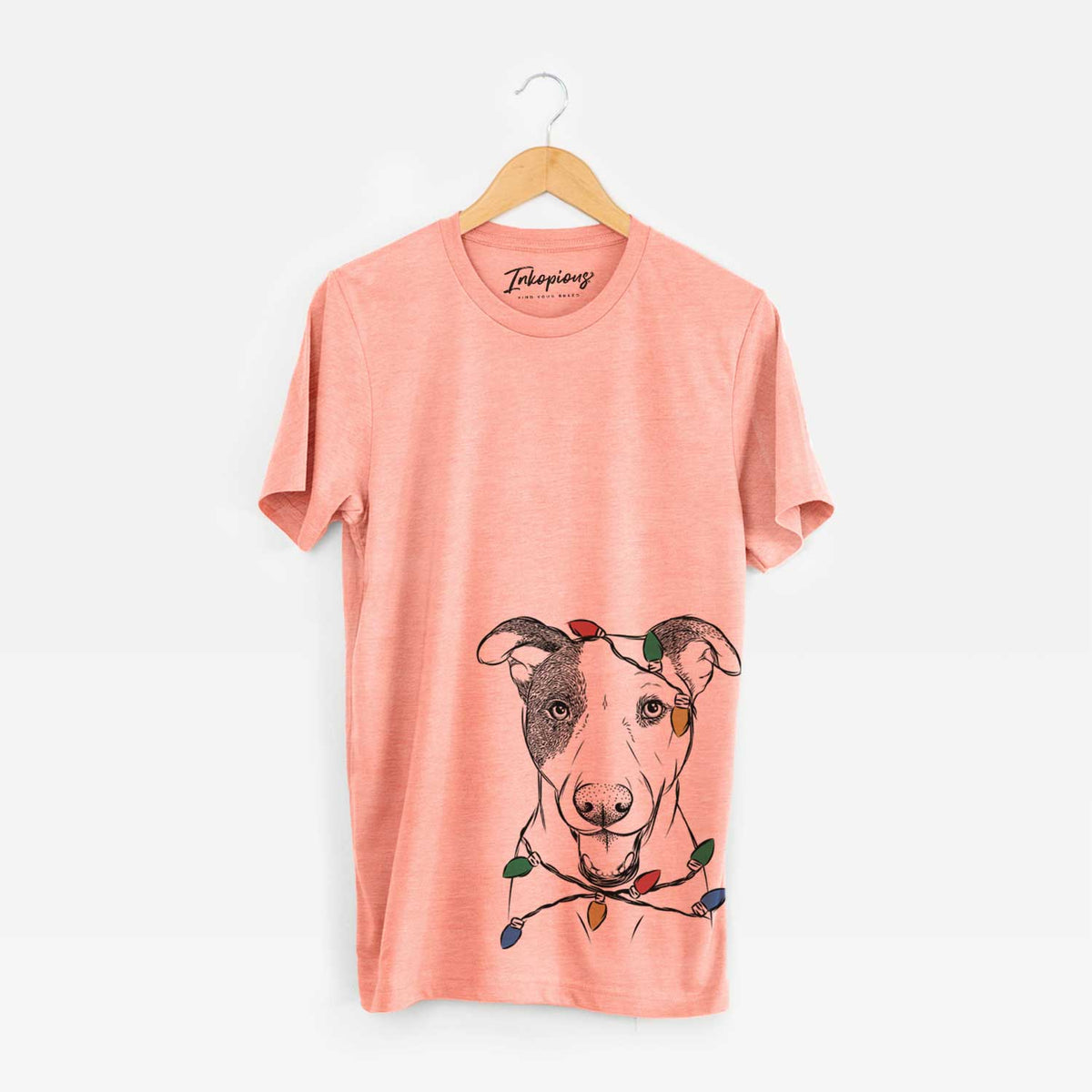 Christmas Lights Bucky the Mixed Breed - Unisex Crewneck