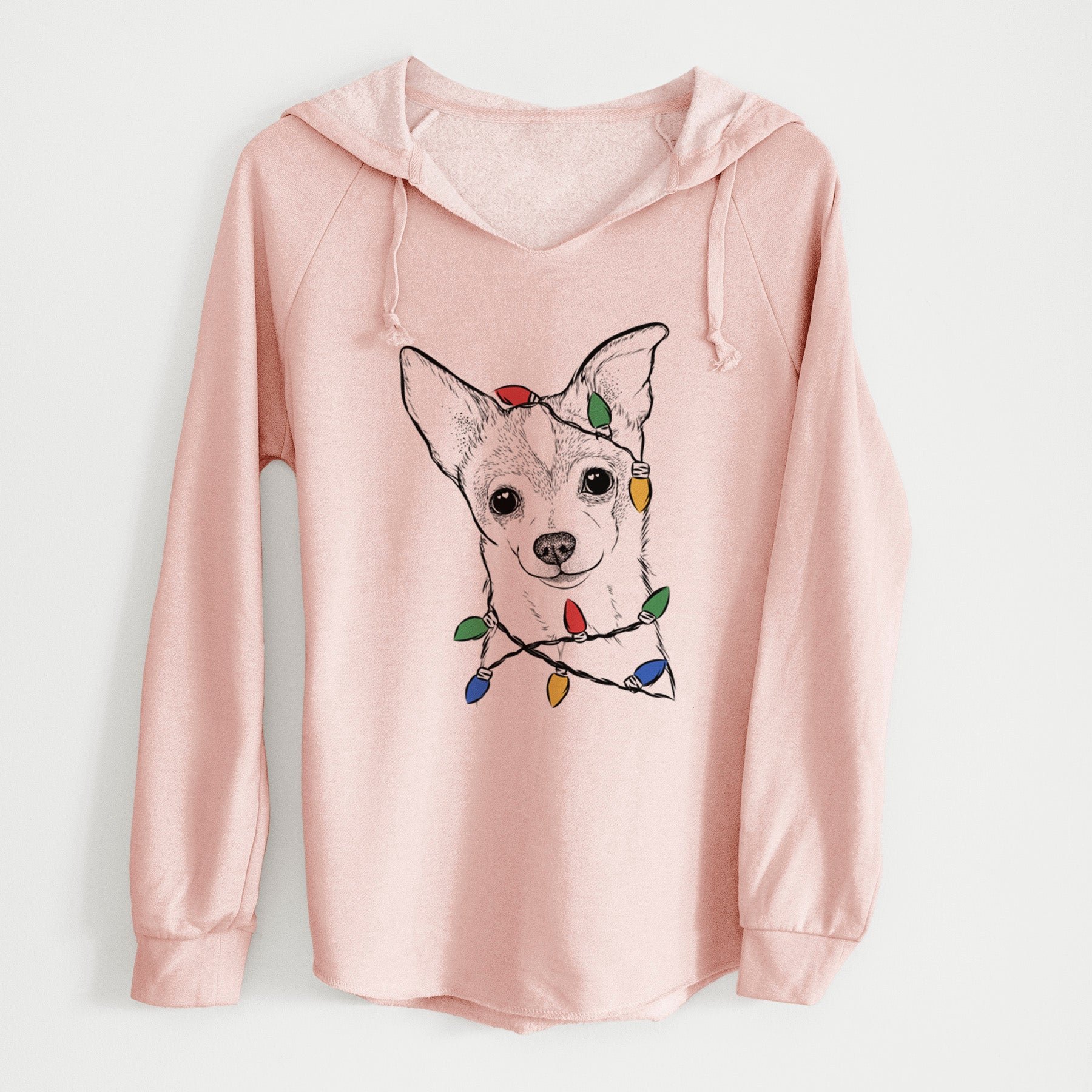 Christmas Lights Buggy the Chihuahua - Cali Wave Hooded Sweatshirt