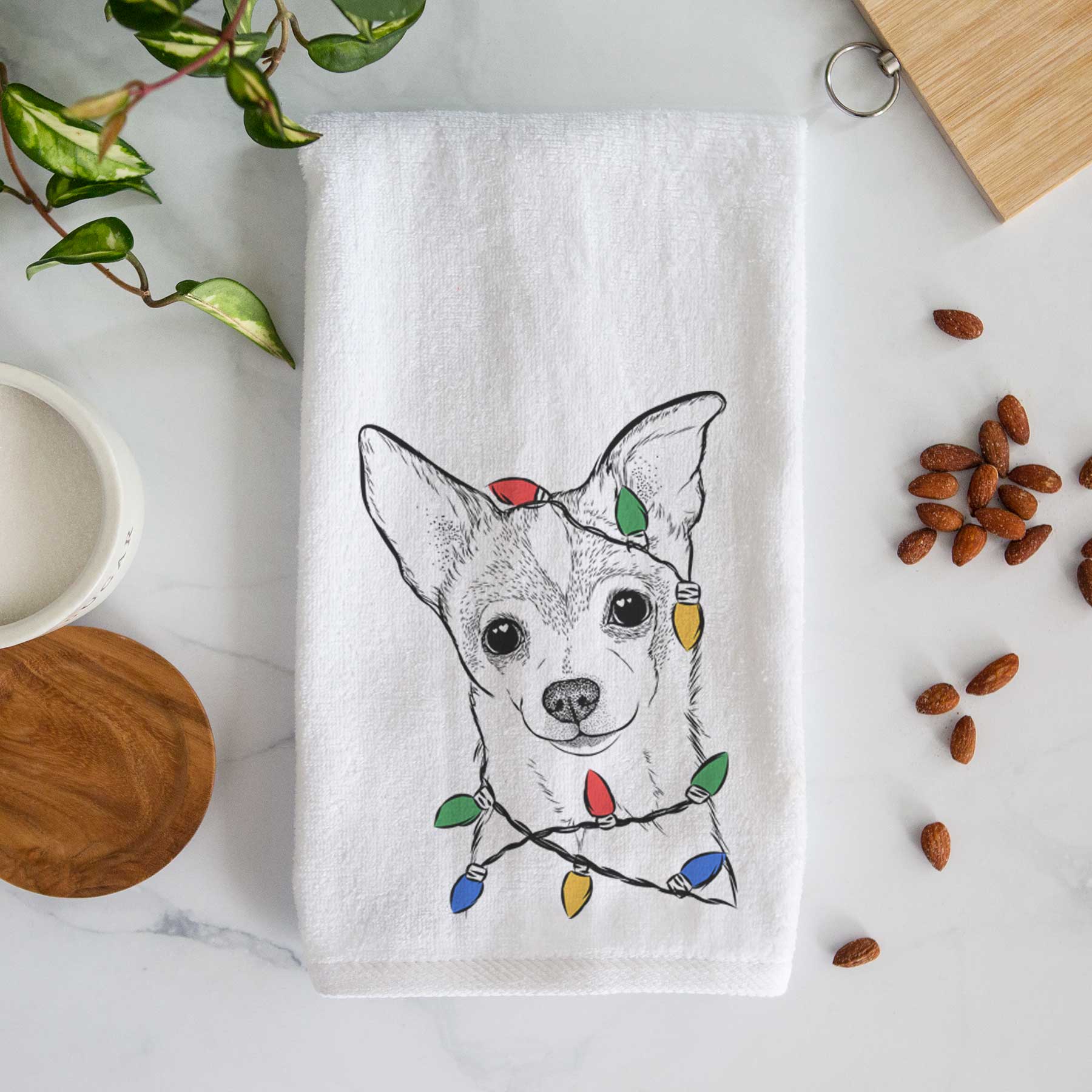 Buggy the Chihuahua Decorative Hand Towel