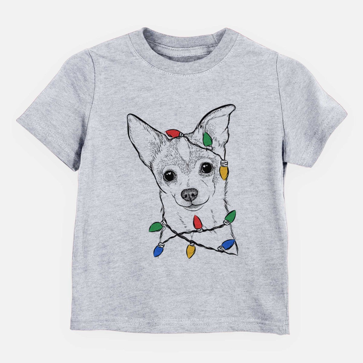 Christmas Lights Buggy the Chihuahua - Kids/Youth/Toddler Shirt