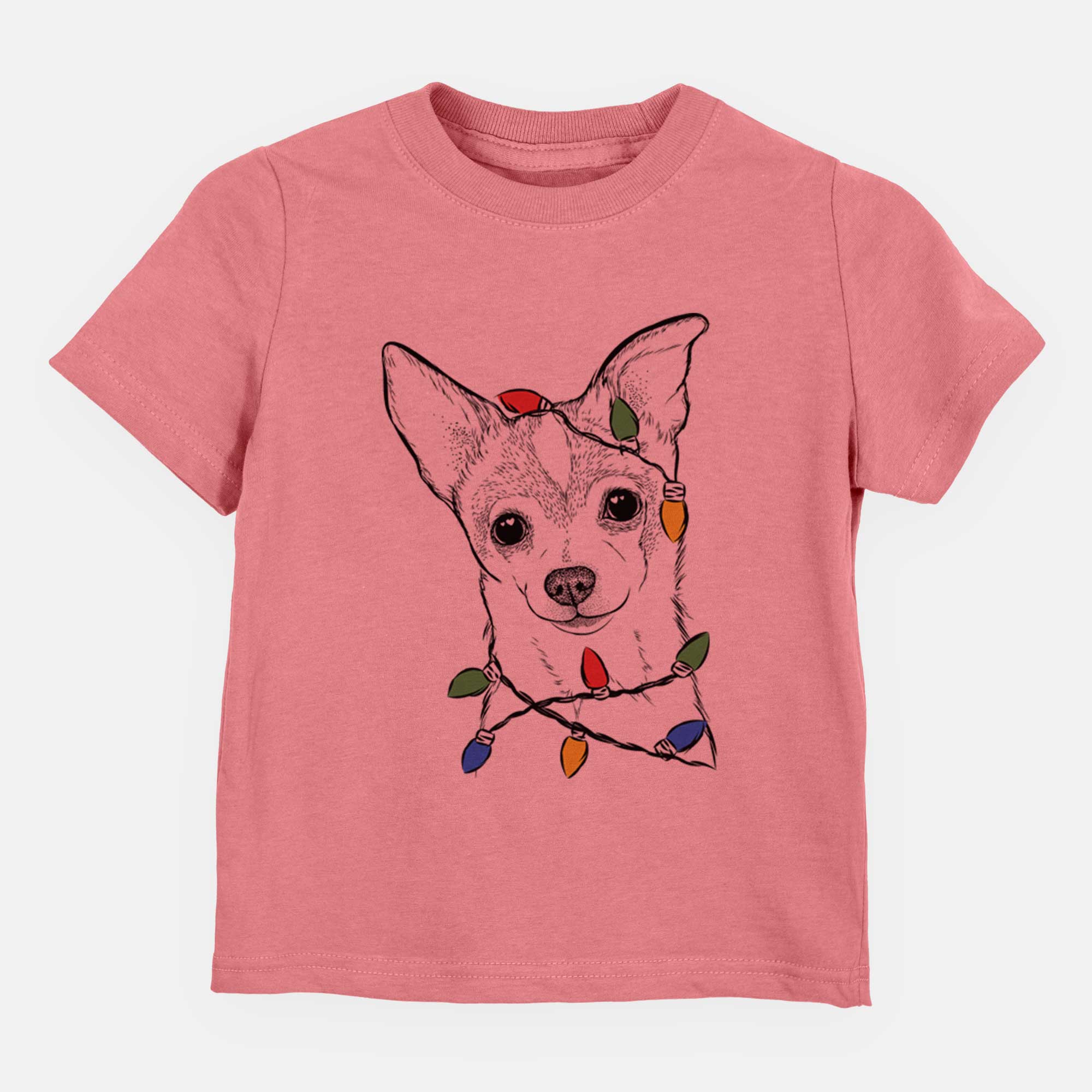 Christmas Lights Buggy the Chihuahua - Kids/Youth/Toddler Shirt