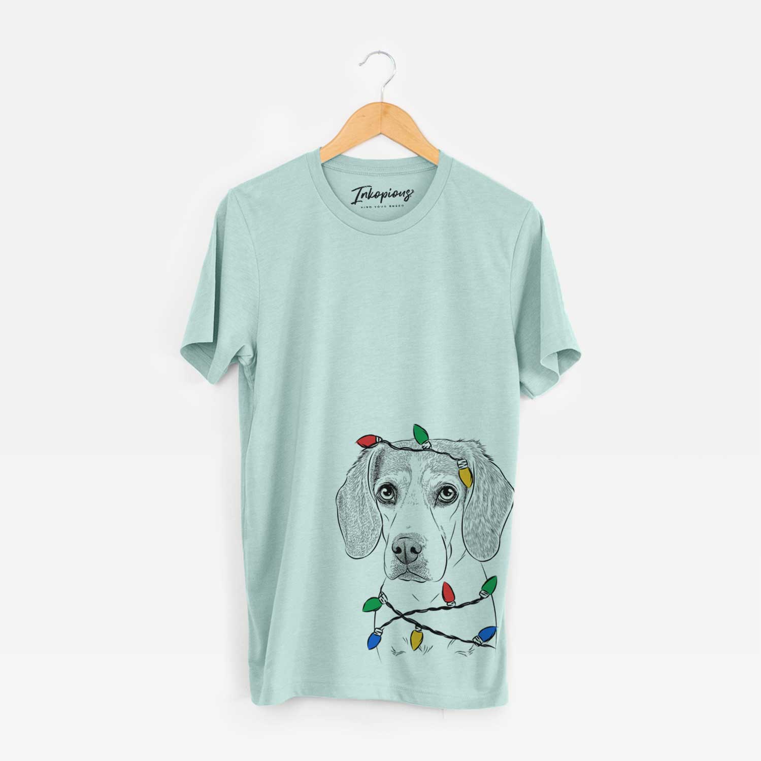 Christmas Lights Bumbee the Beagle - Unisex Crewneck