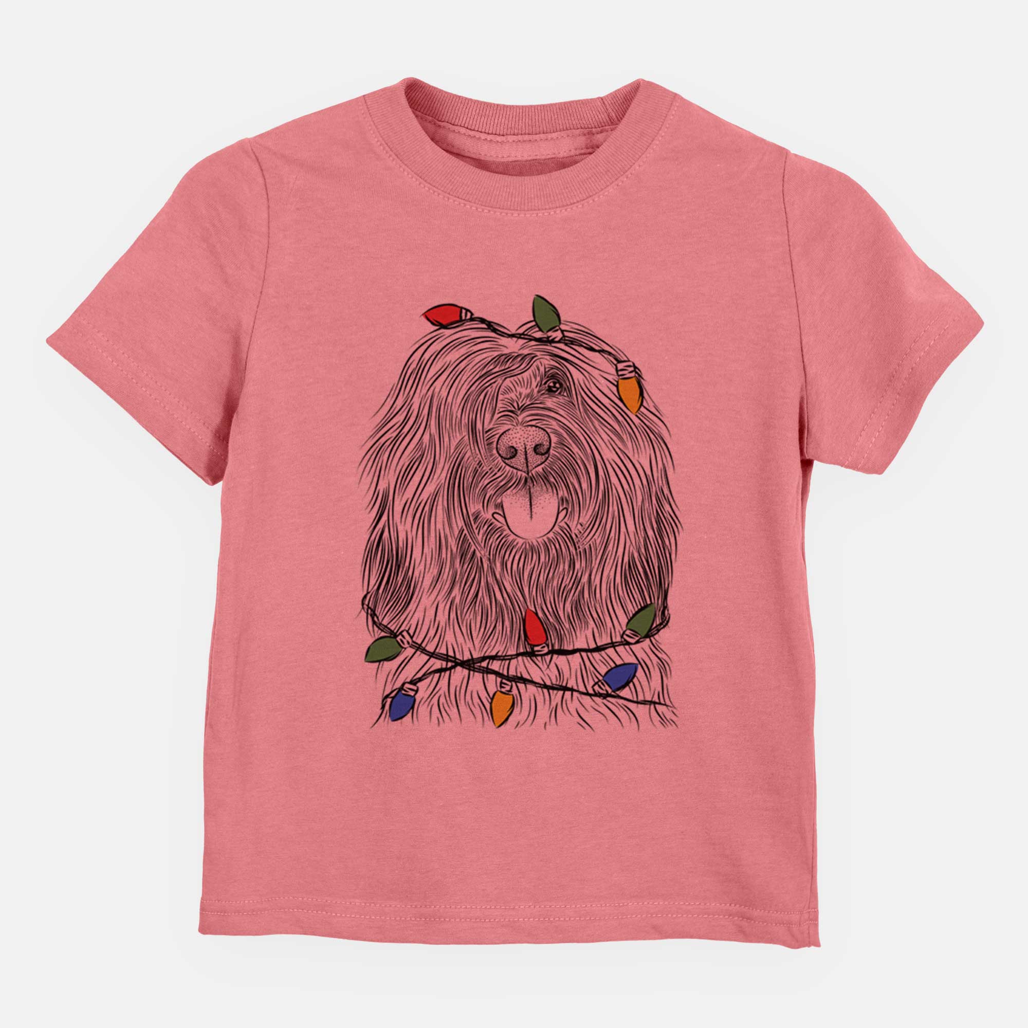 Christmas Lights Bundy the Briard - Kids/Youth/Toddler Shirt