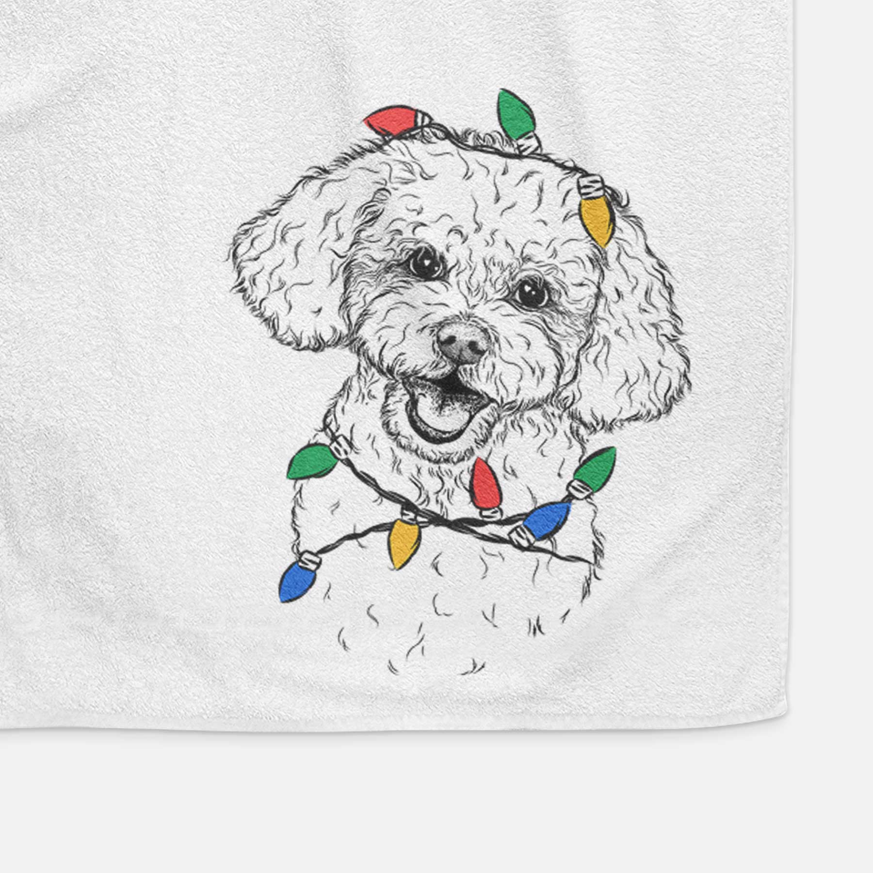 Caesar the Bichon Frise Decorative Hand Towel