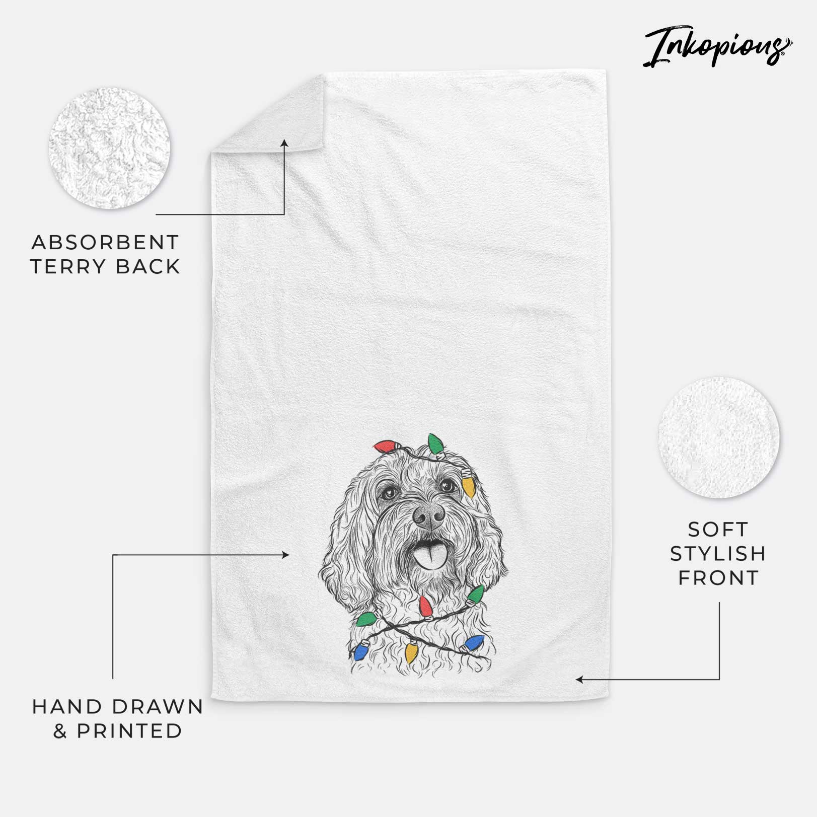 Cali the Cavapoo Decorative Hand Towel