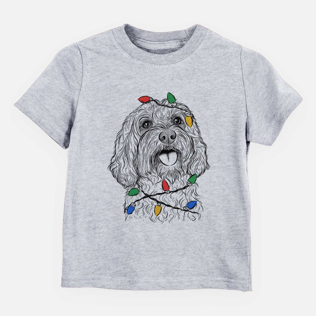 Christmas Lights Cali the Cavapoo - Kids/Youth/Toddler Shirt