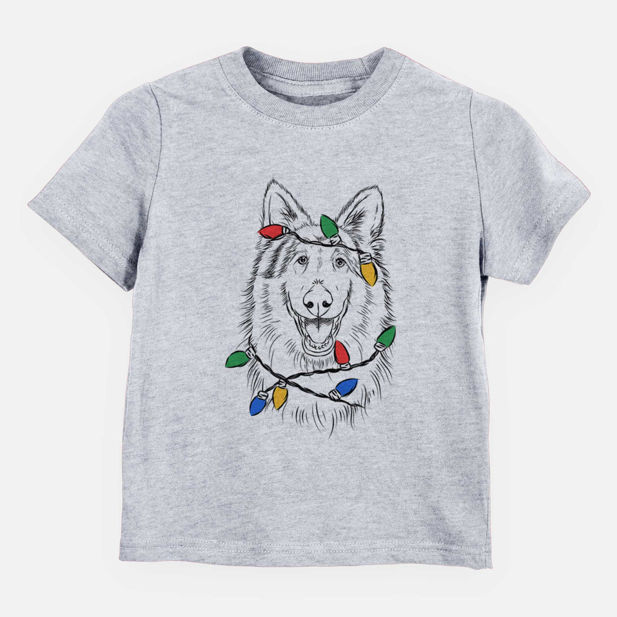 Christmas Lights Cannon the Rough Collie - Kids/Youth/Toddler Shirt